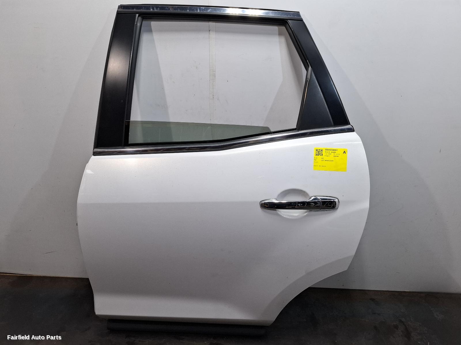 2007 Mazda Cx7 Left Rear Door Sliding