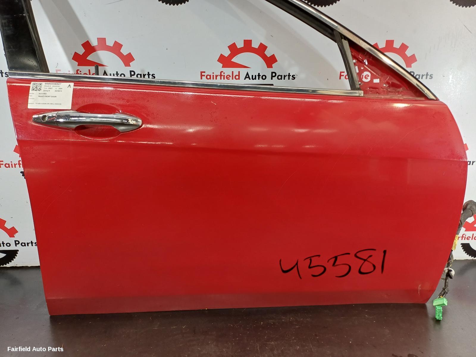 2003-2008 Honda Accord Right Front Door