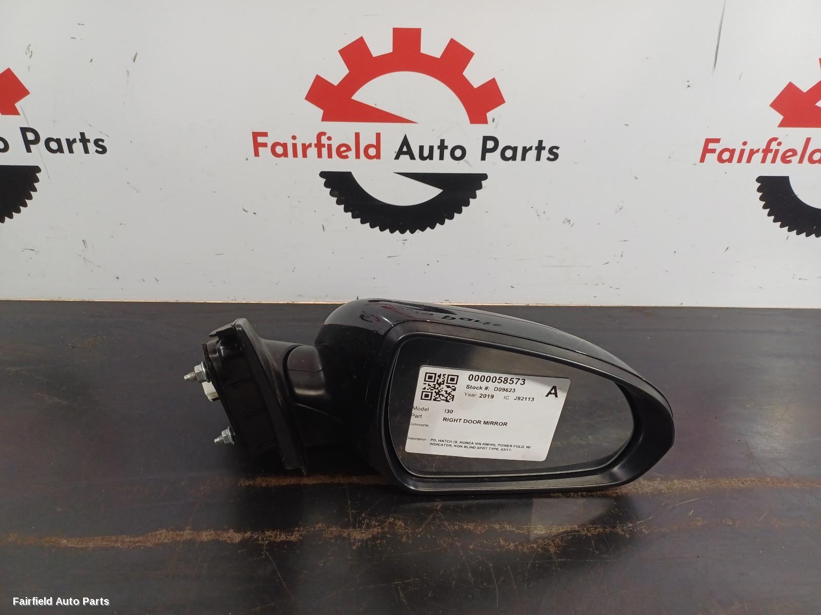 2017-2023 Hyundai I30 Right Door Mirror