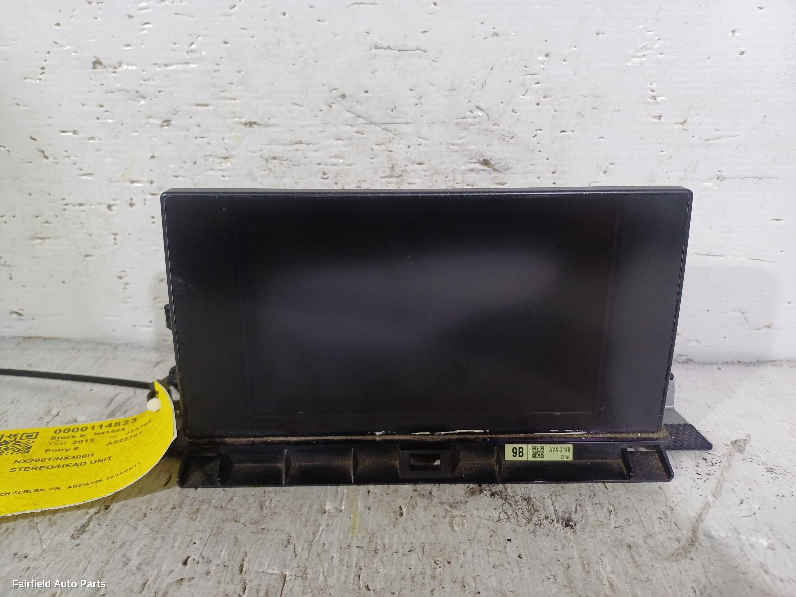 2014-2017 Lexus Nx Radio Cd Dvd Sat Tv