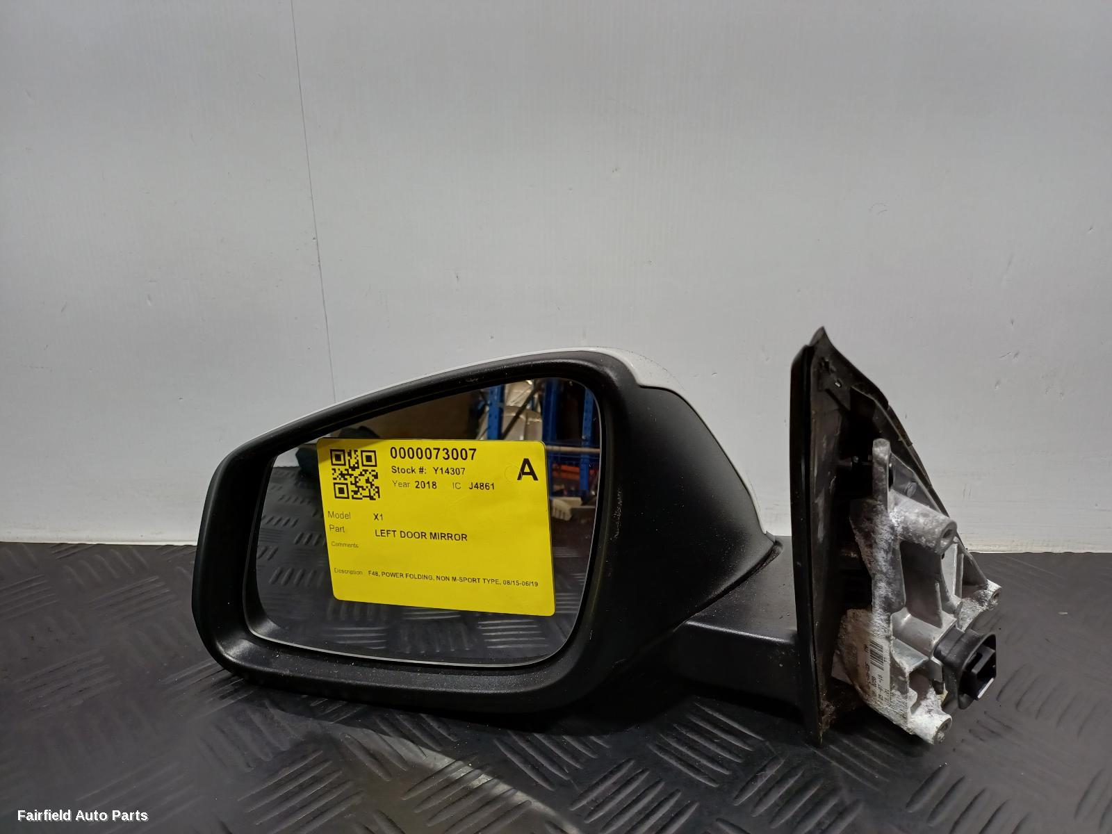 2015-2019 Bmw X1 Left Door Mirror