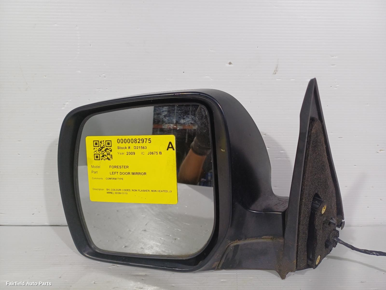 2008-2010 Subaru Forester Left Door Mirror