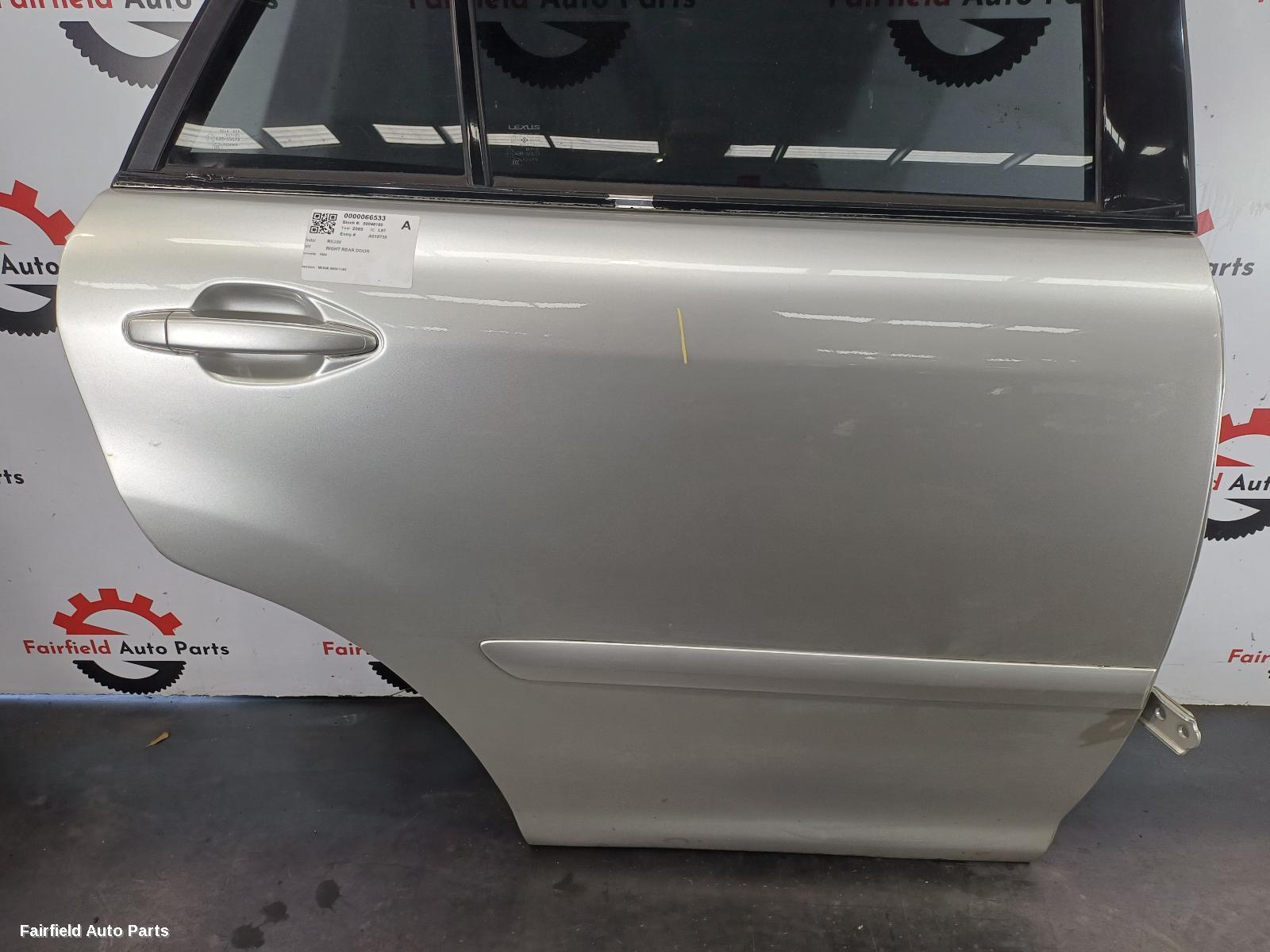 2003-2005 Lexus Rx Series Right Rear Door Sliding