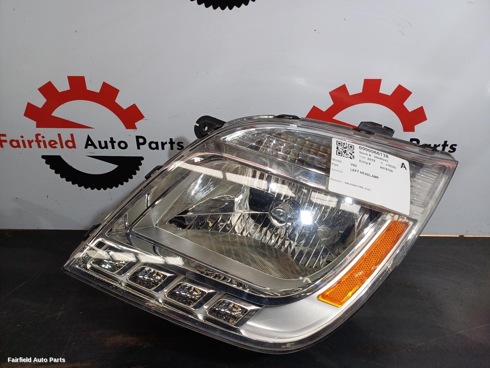 2019 Ldv V80 Left Headlamp