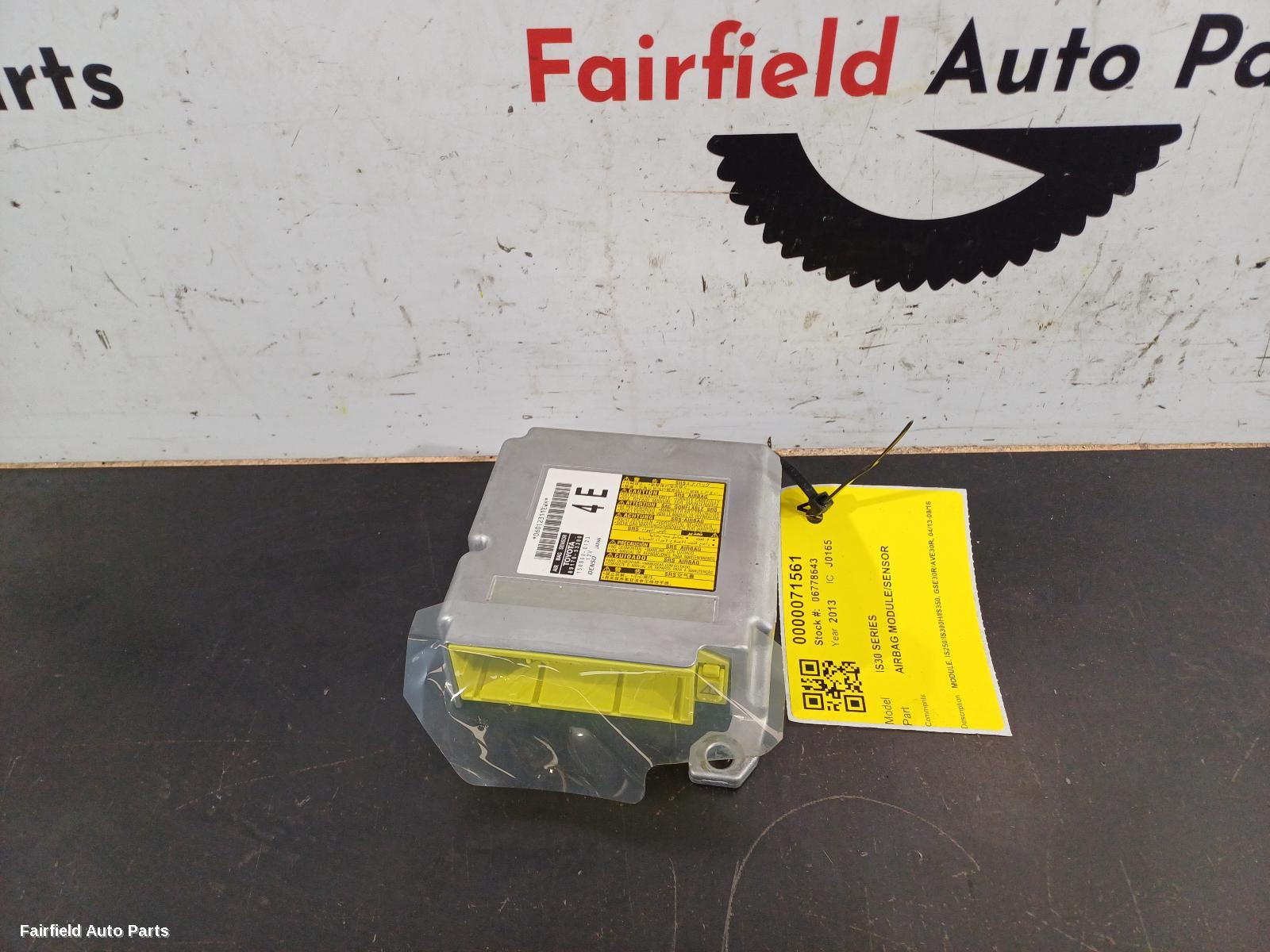 2013 Lexus Is Series Airbag Module Sensor