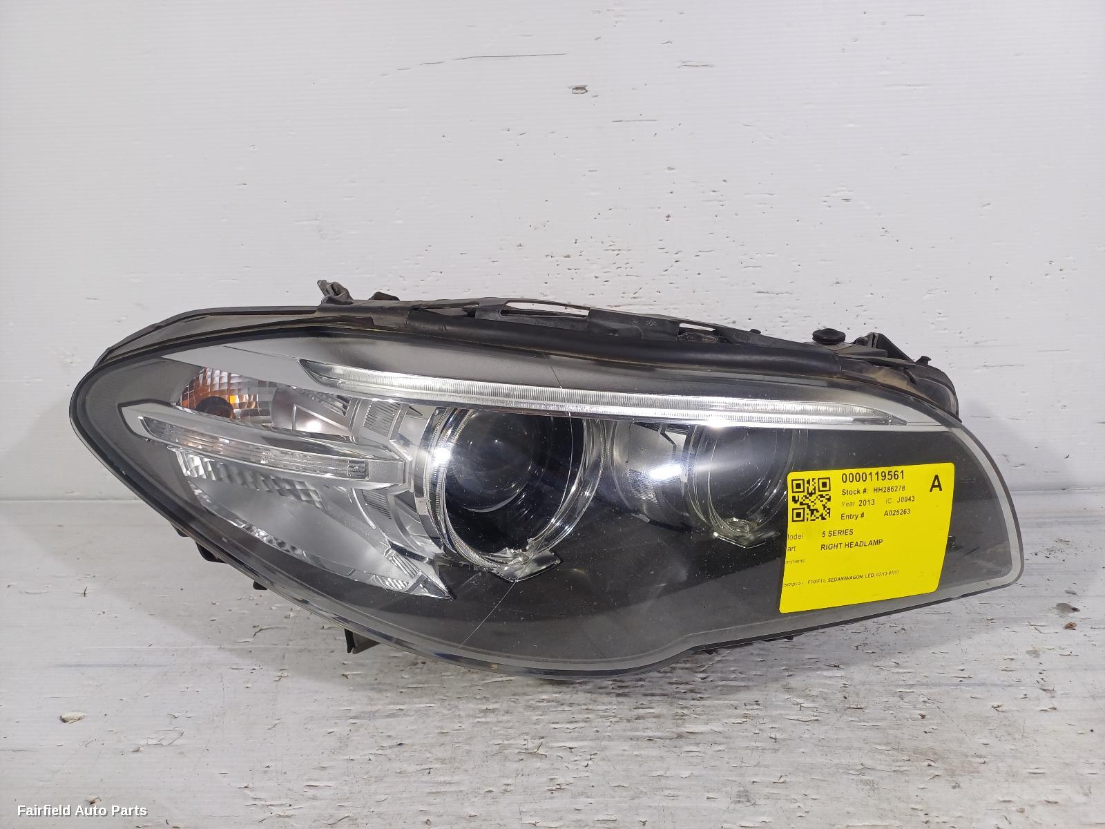 2013-2017 Bmw 5 Series Right Headlamp