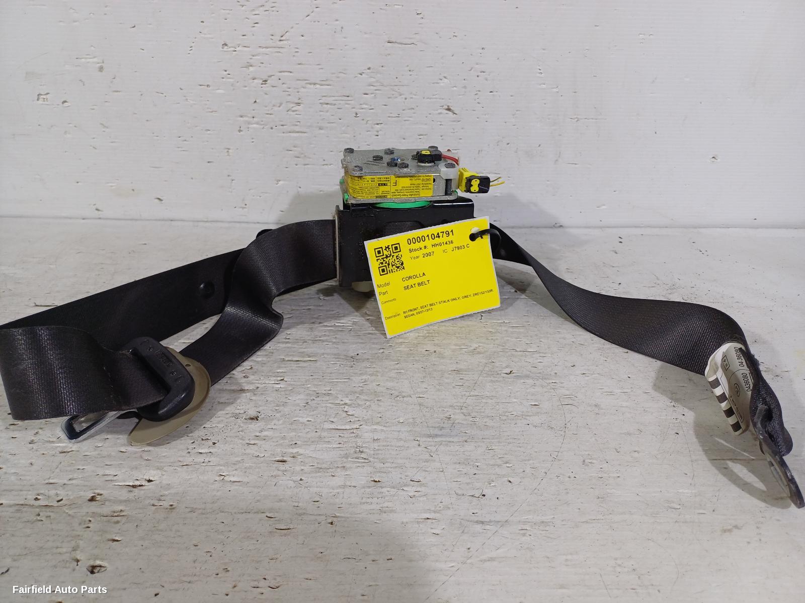 2007 Toyota Corolla Seatbelt Stalk