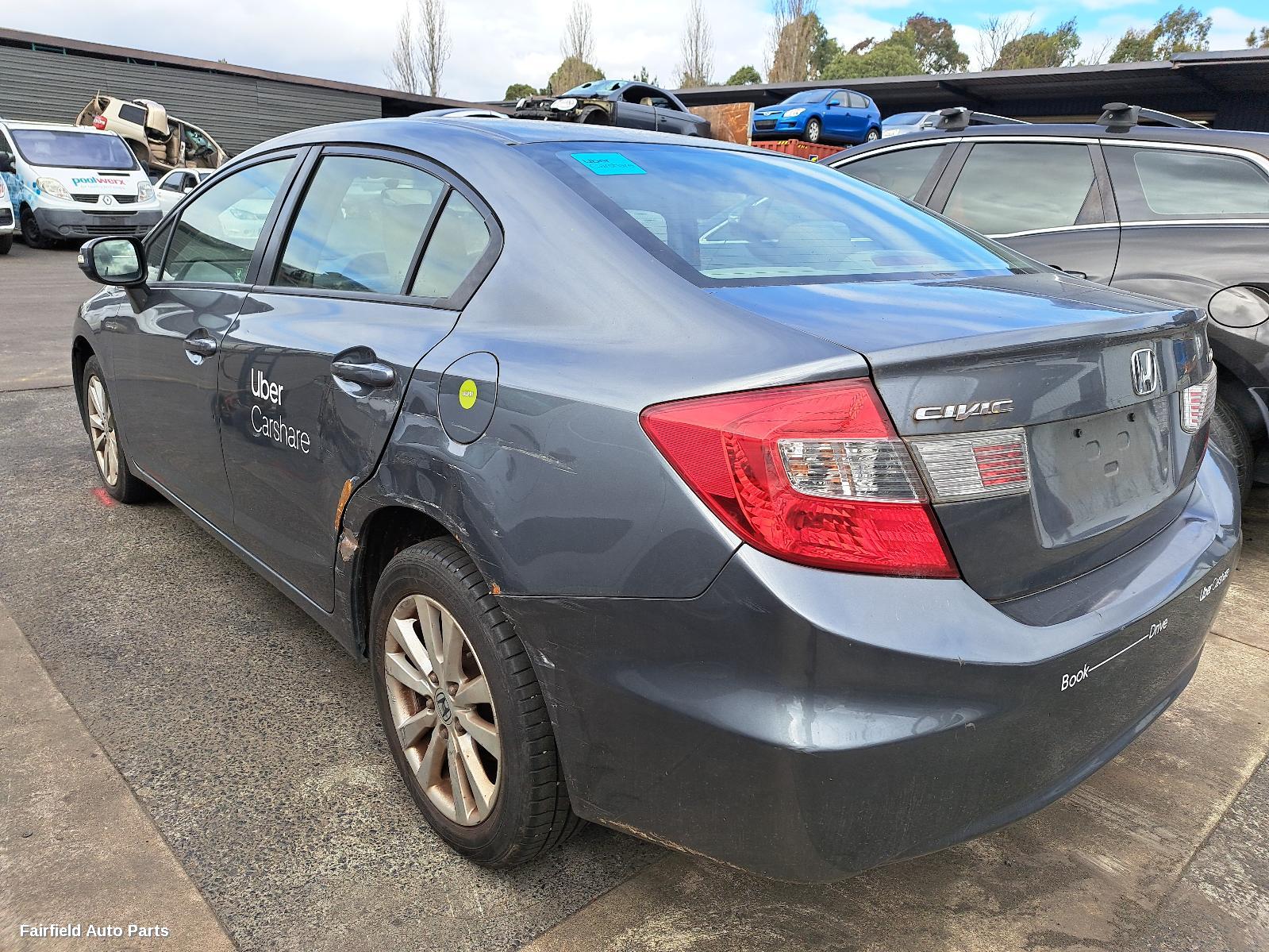 2012 Honda Civic Right Rear Door Window