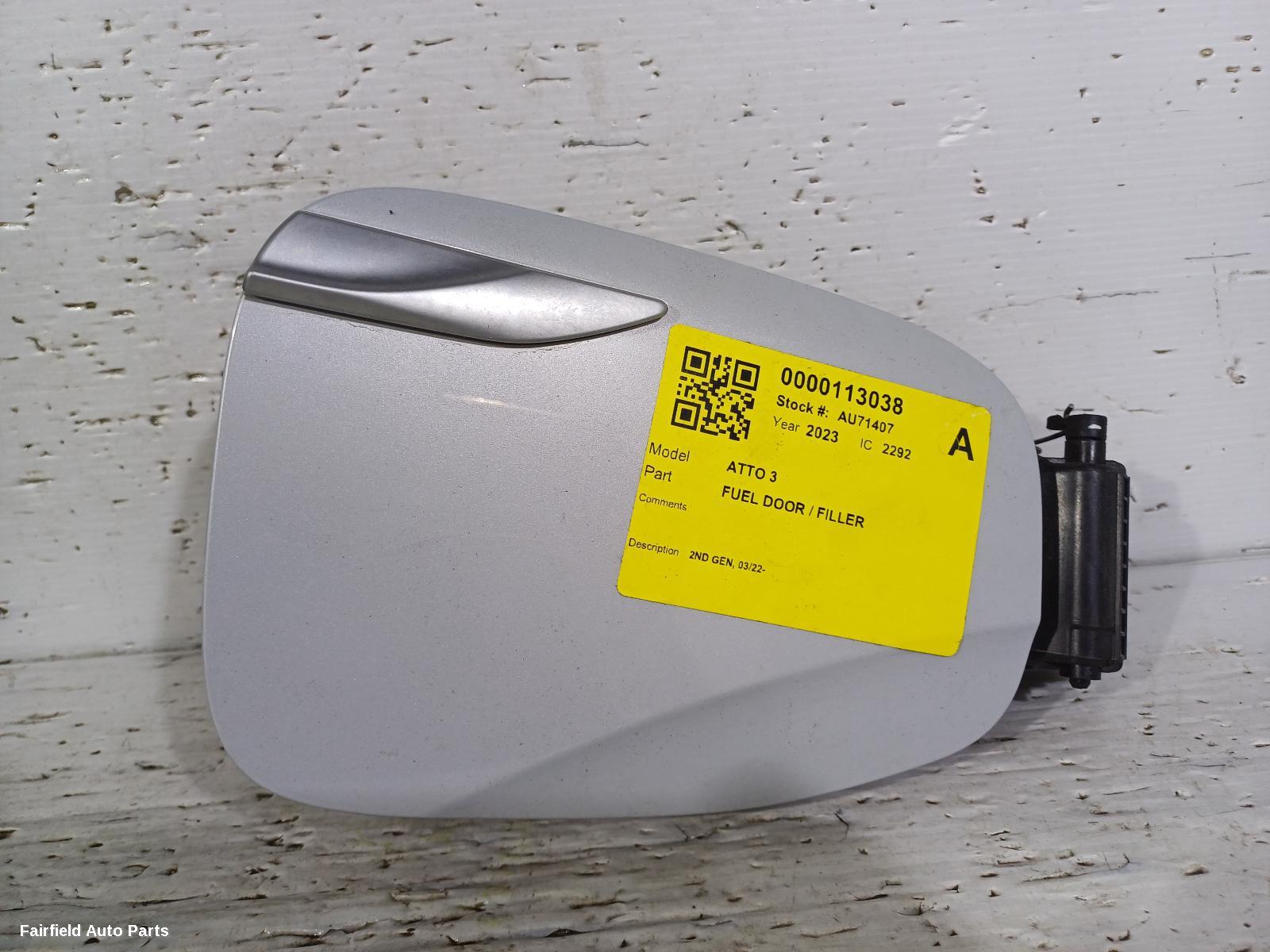 2022-2025 Byd Atto 3 Fuel Door Filler