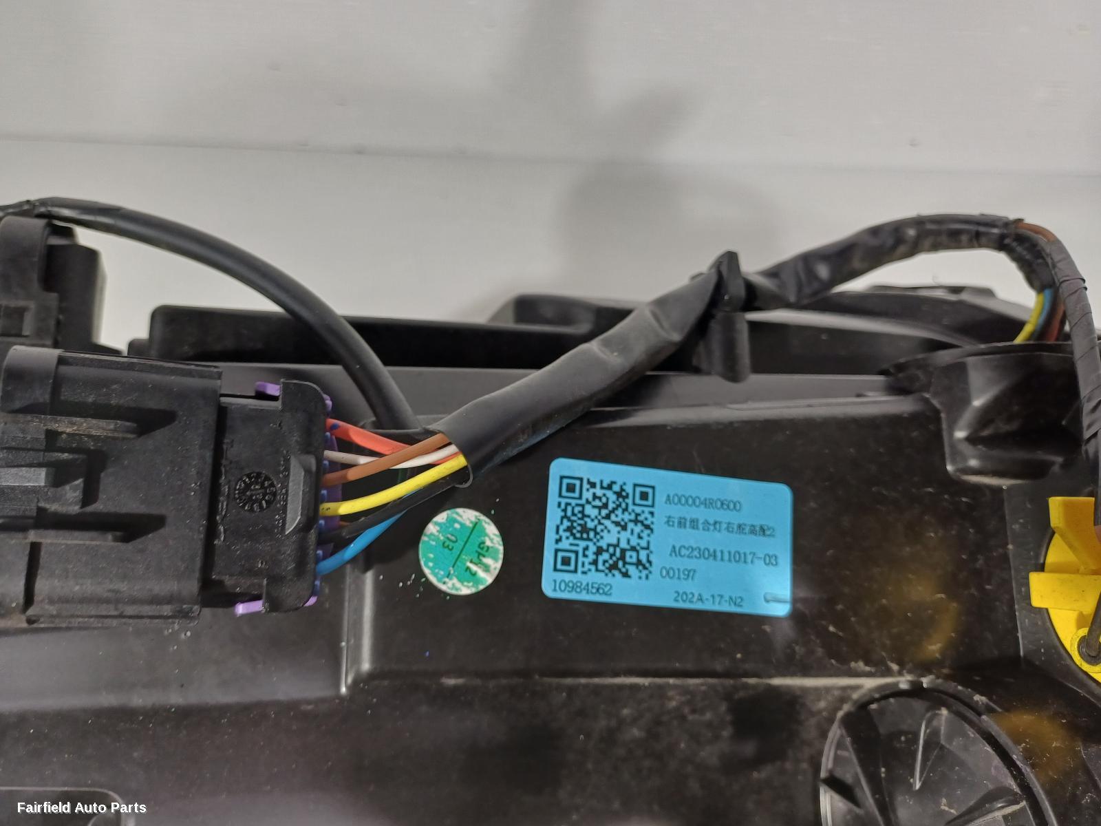 2017-2024 Mg Zs Right Headlamp