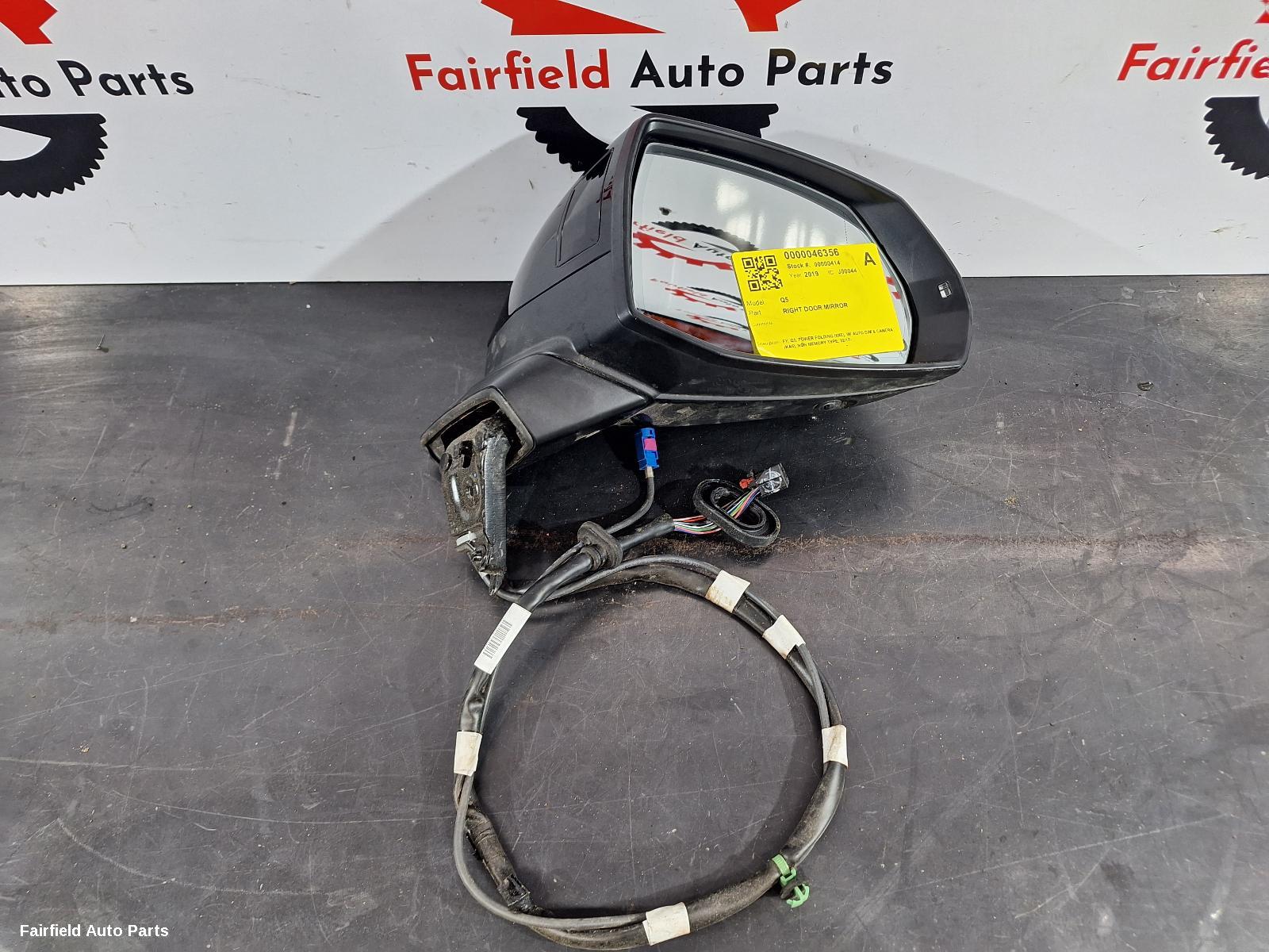 2019 Audi Q5 Right Door Mirror