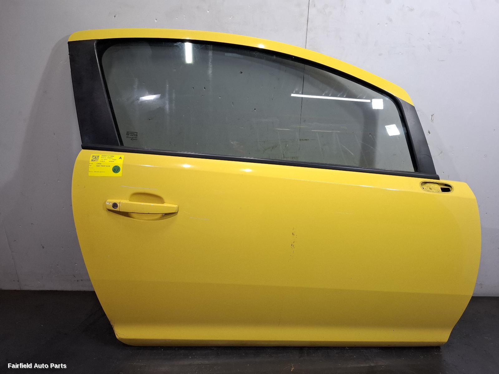 2012-2014 Opel Corsa Right Front Door