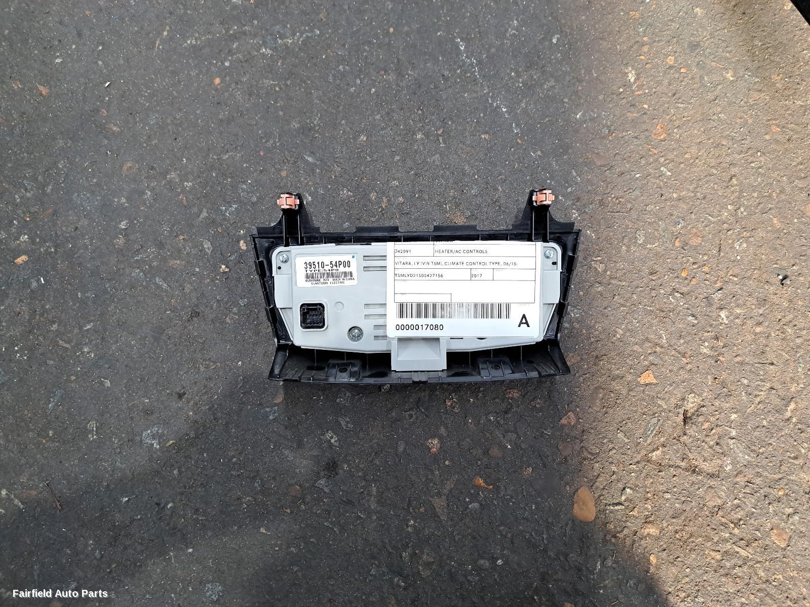 2015-2025 Suzuki Vitara Heater Ac Controls