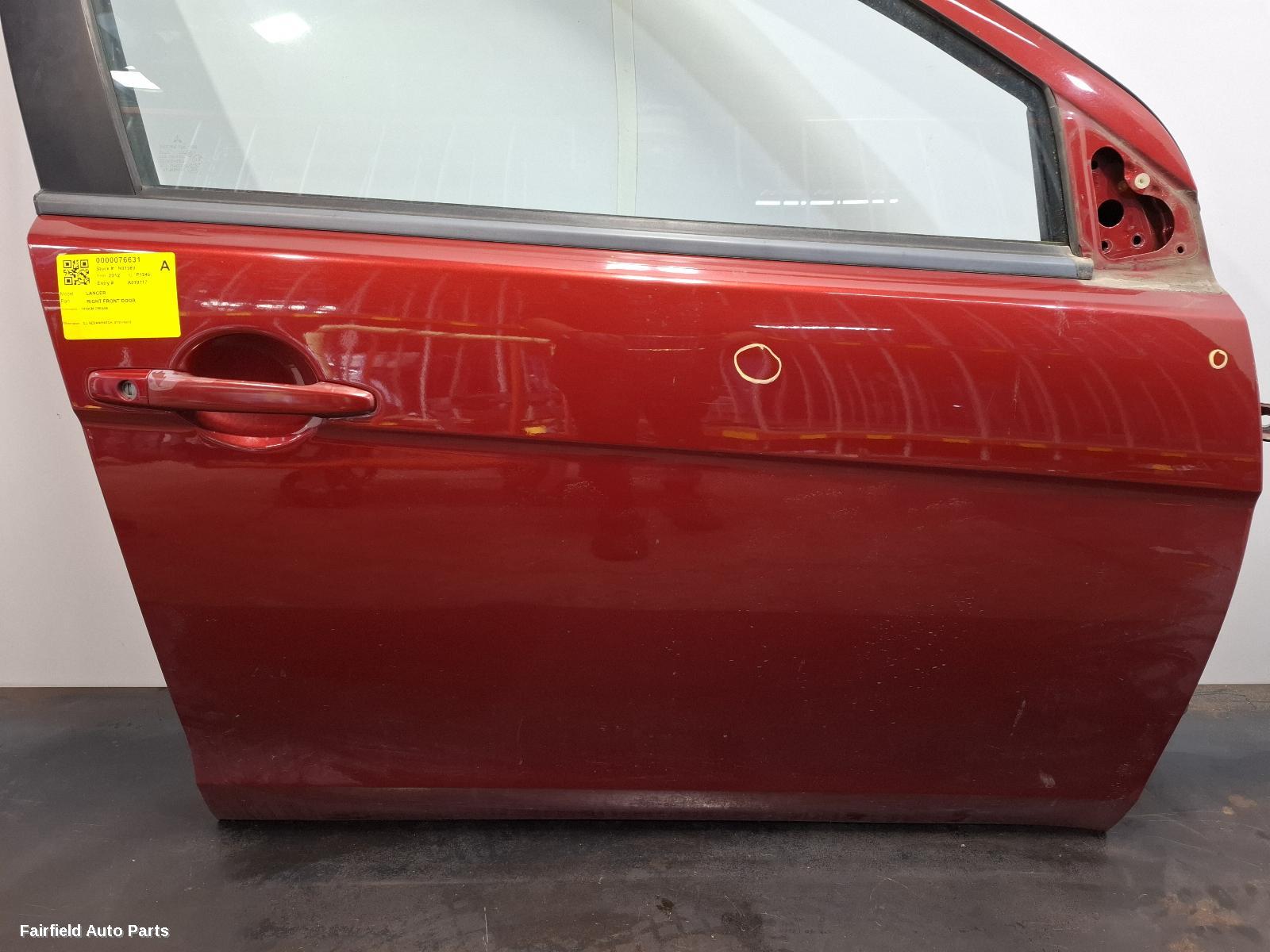 2007-2015 Mitsubishi Lancer Right Front Door