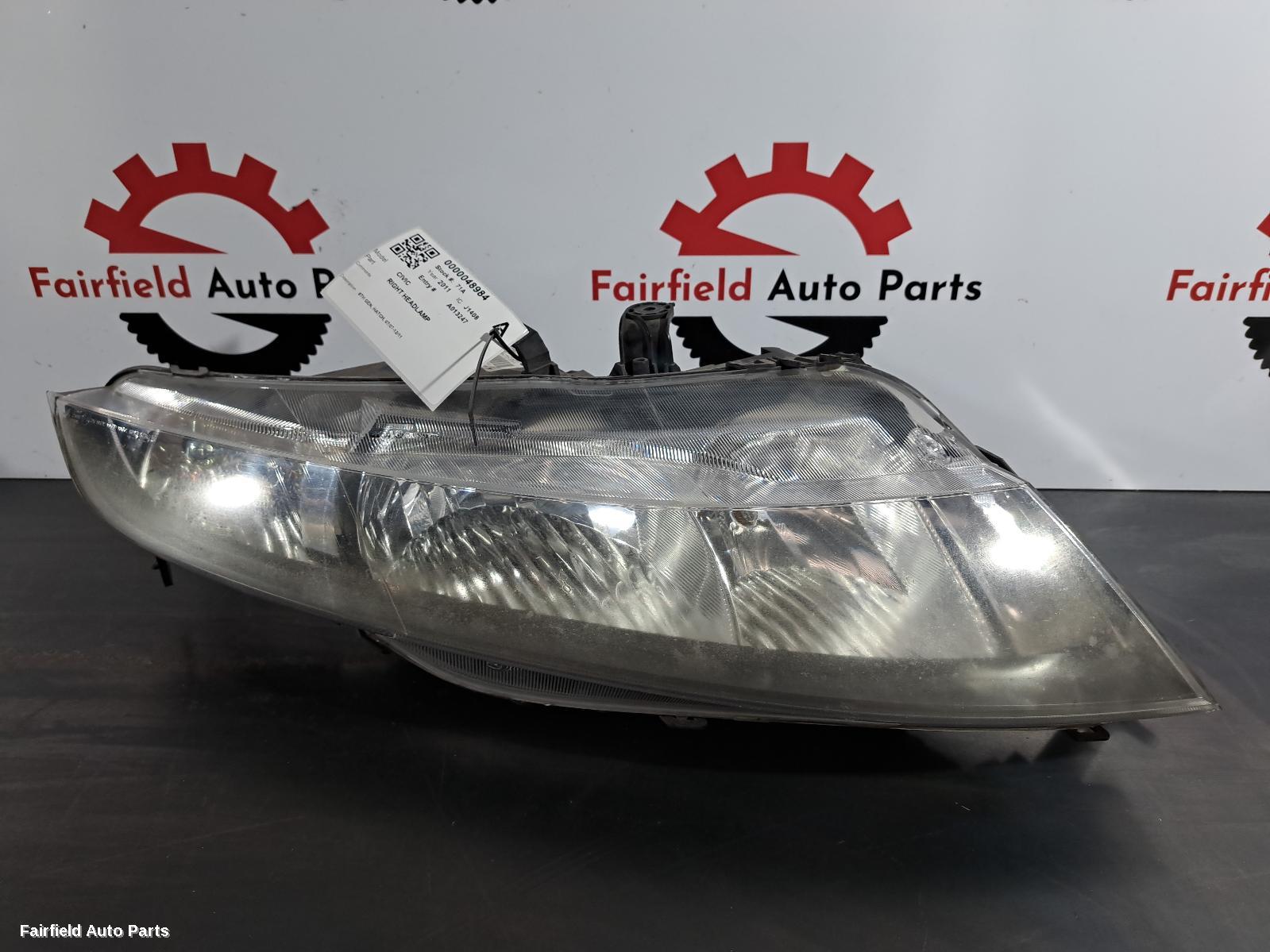 2011 Honda Civic Right Headlamp