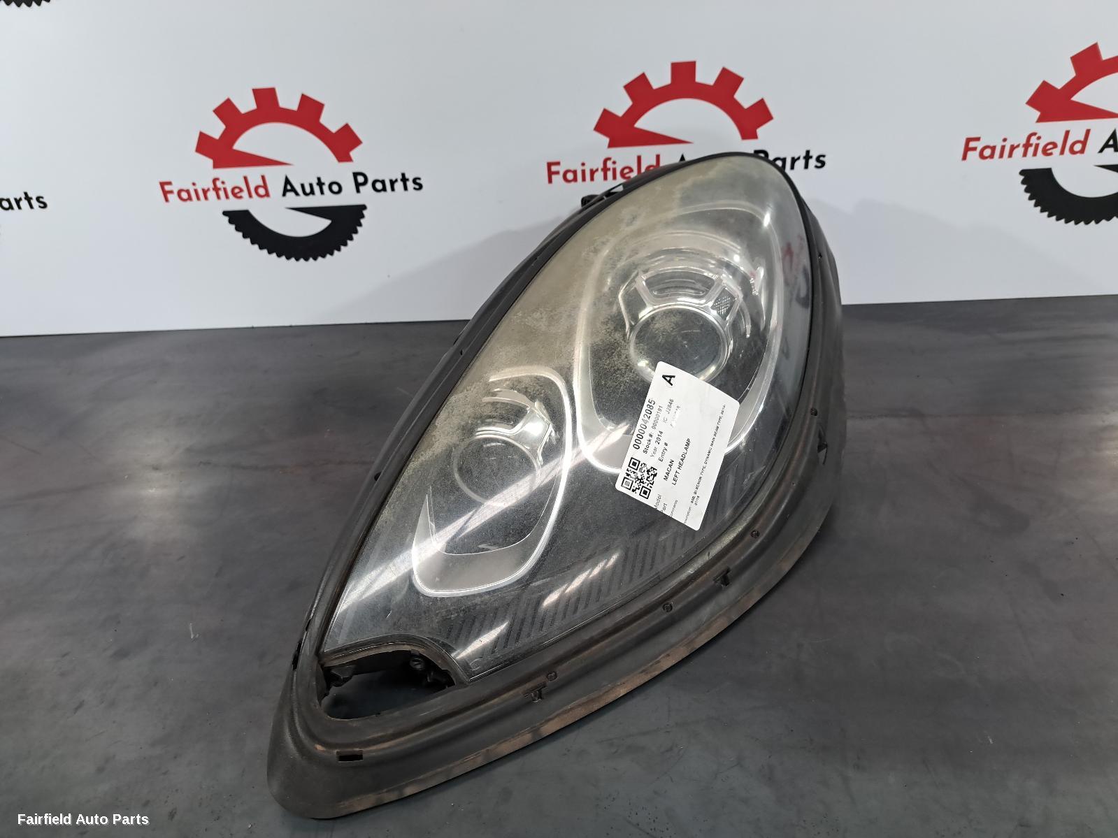 2014 Porsche Macan Left Headlamp