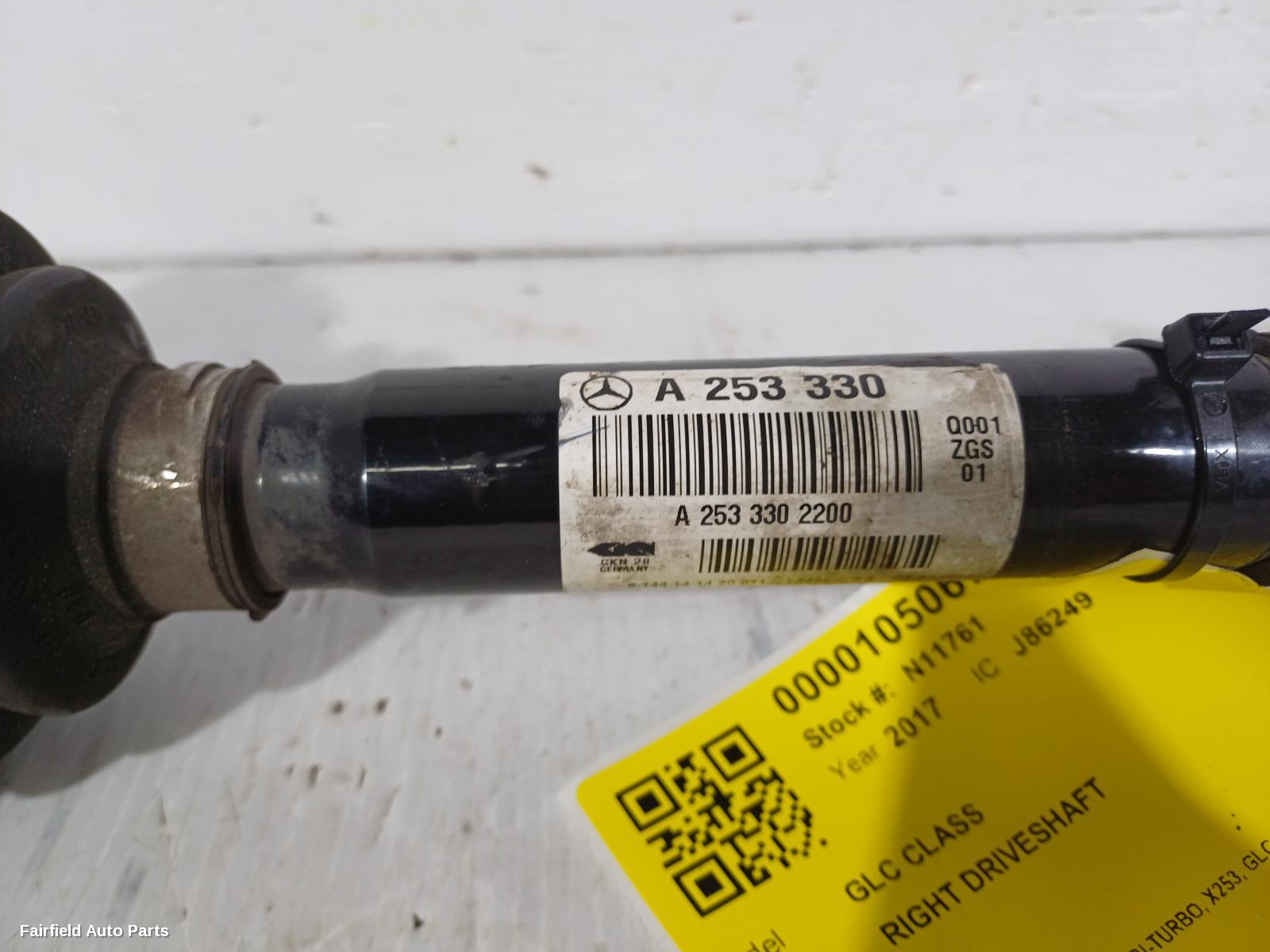 2015-2023 Mercedes Glc Class Right Driveshaft