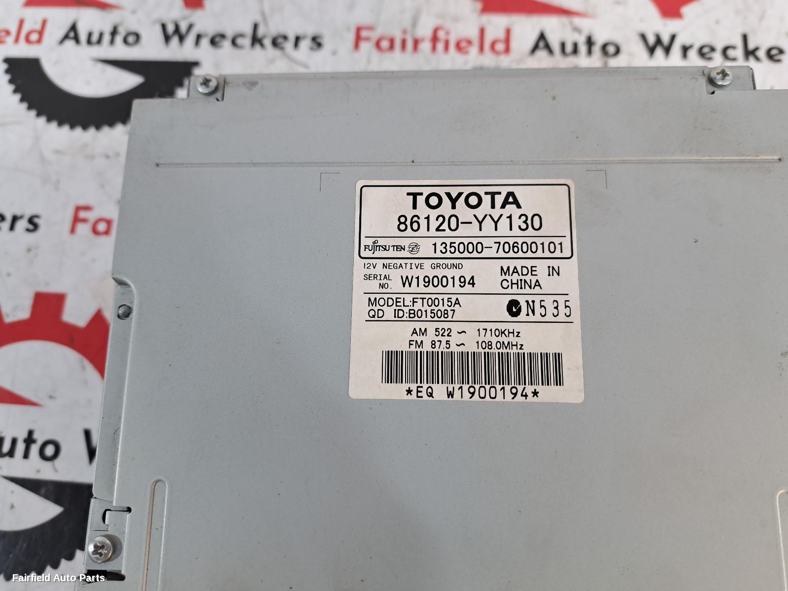 2009-2011 Toyota Camry Radio Cd Dvd Sat Tv