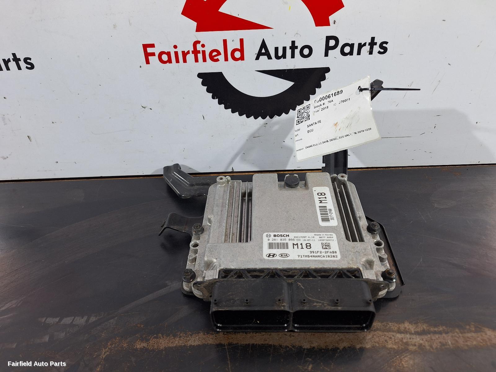 2018-2020 Hyundai Santa Fe Ecu