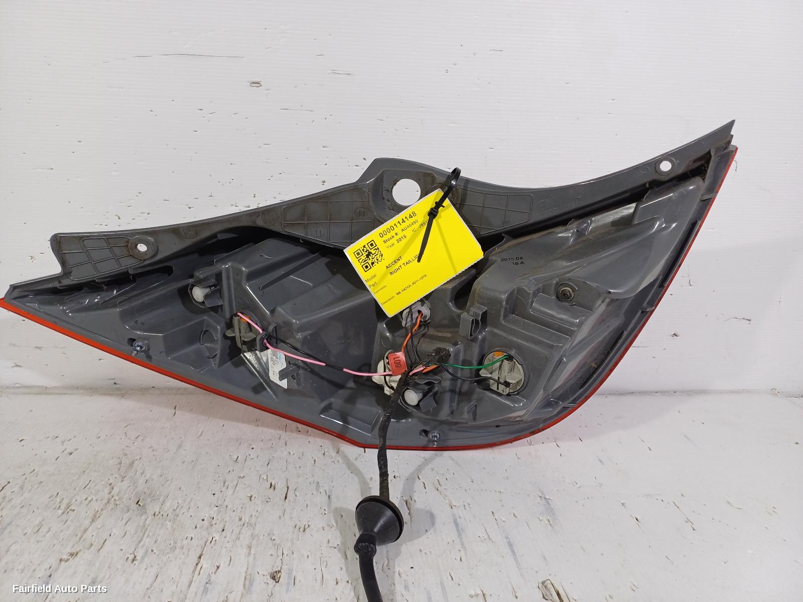 2011-2019 Hyundai Accent Right Taillight