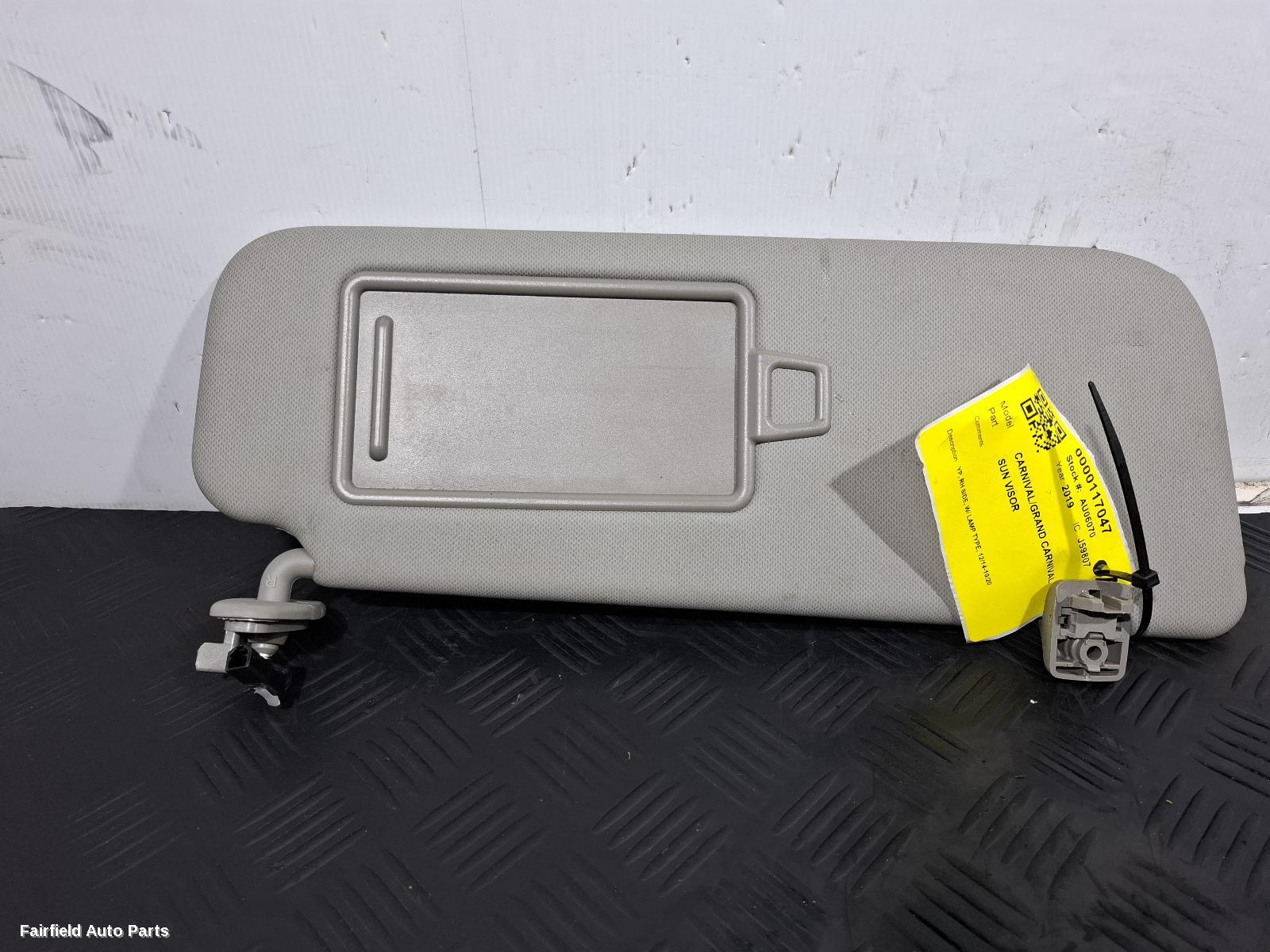 2014-2020 Kia Carnival/grand Carnival Sunvisor