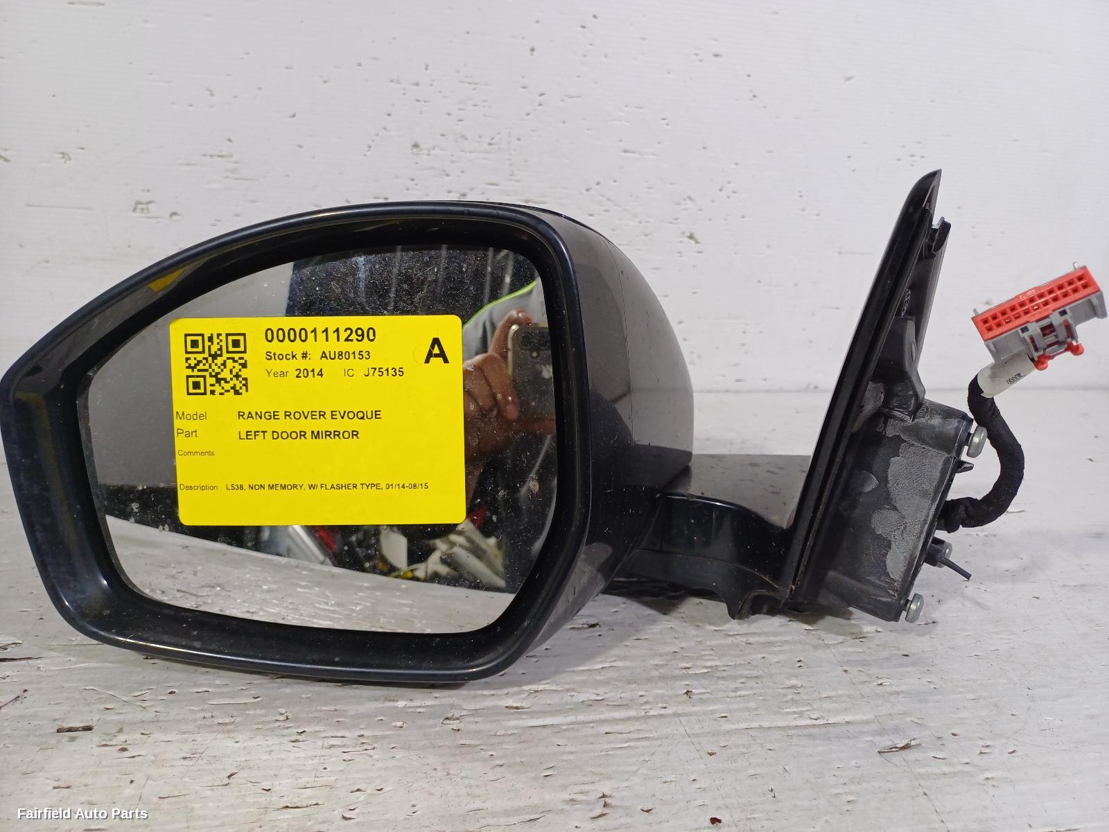 2014-2015 Land Rover Rangerover Evoque Left Door Mirror