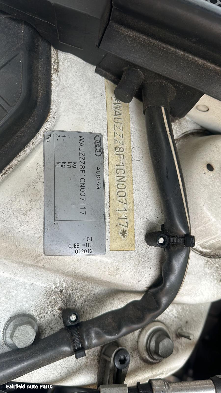 2012 Audi A5 Sunvisor