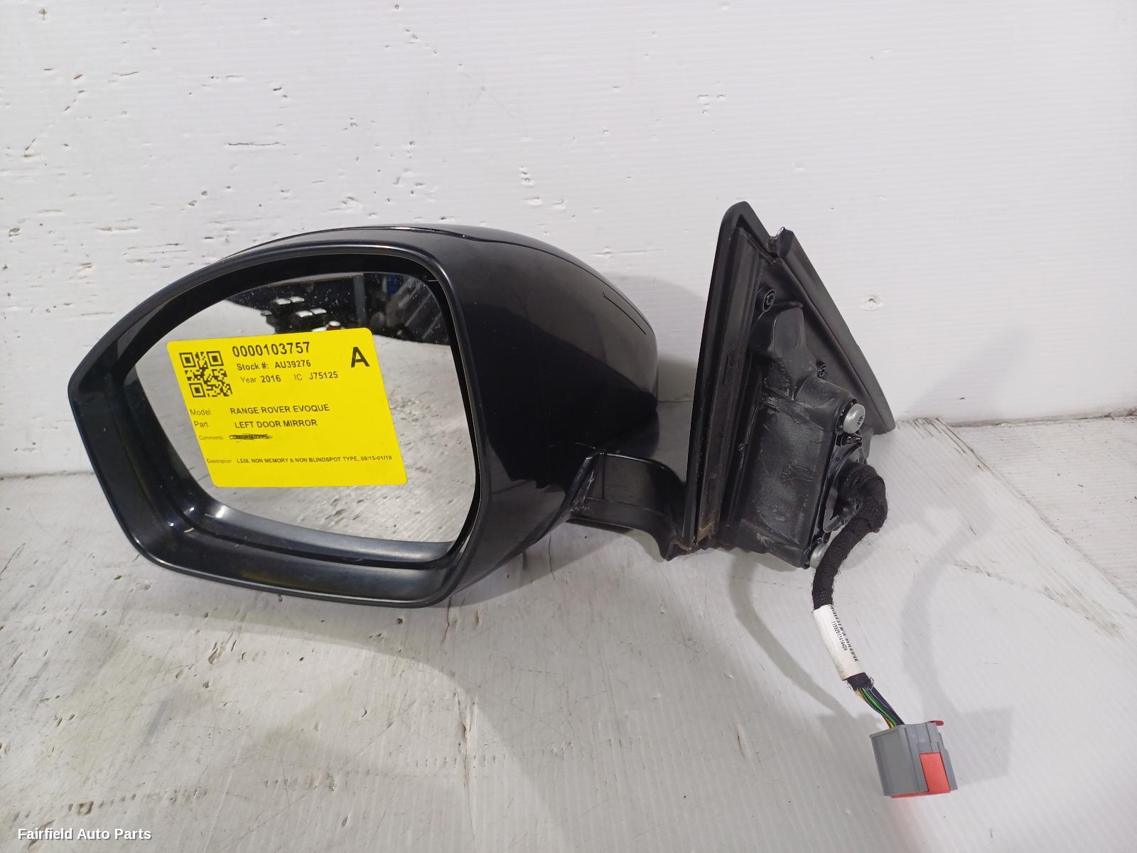 2015-2019 Land Rover Rangerover Evoque Left Door Mirror