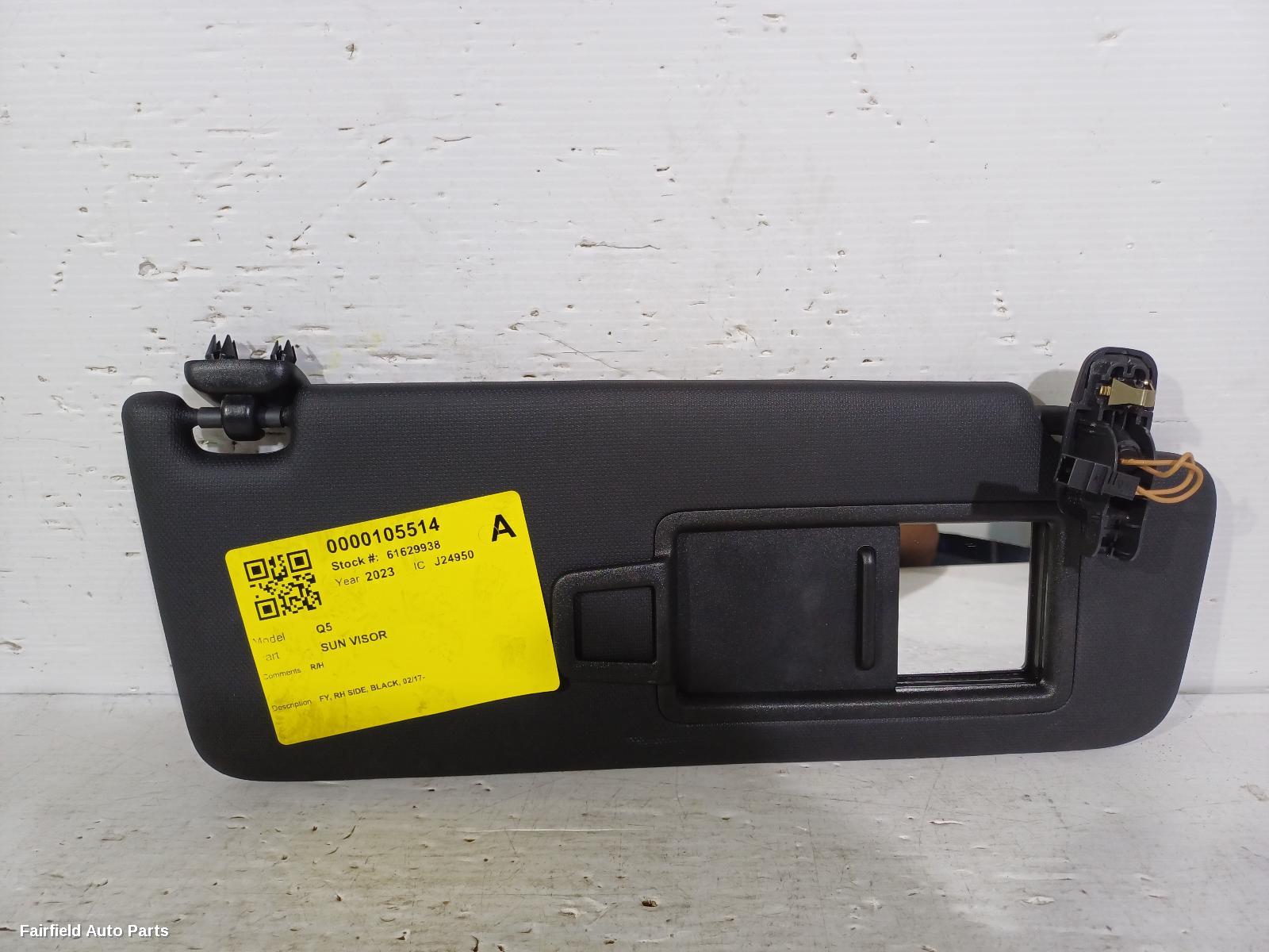 2017-2025 Audi Q5 Sunvisor
