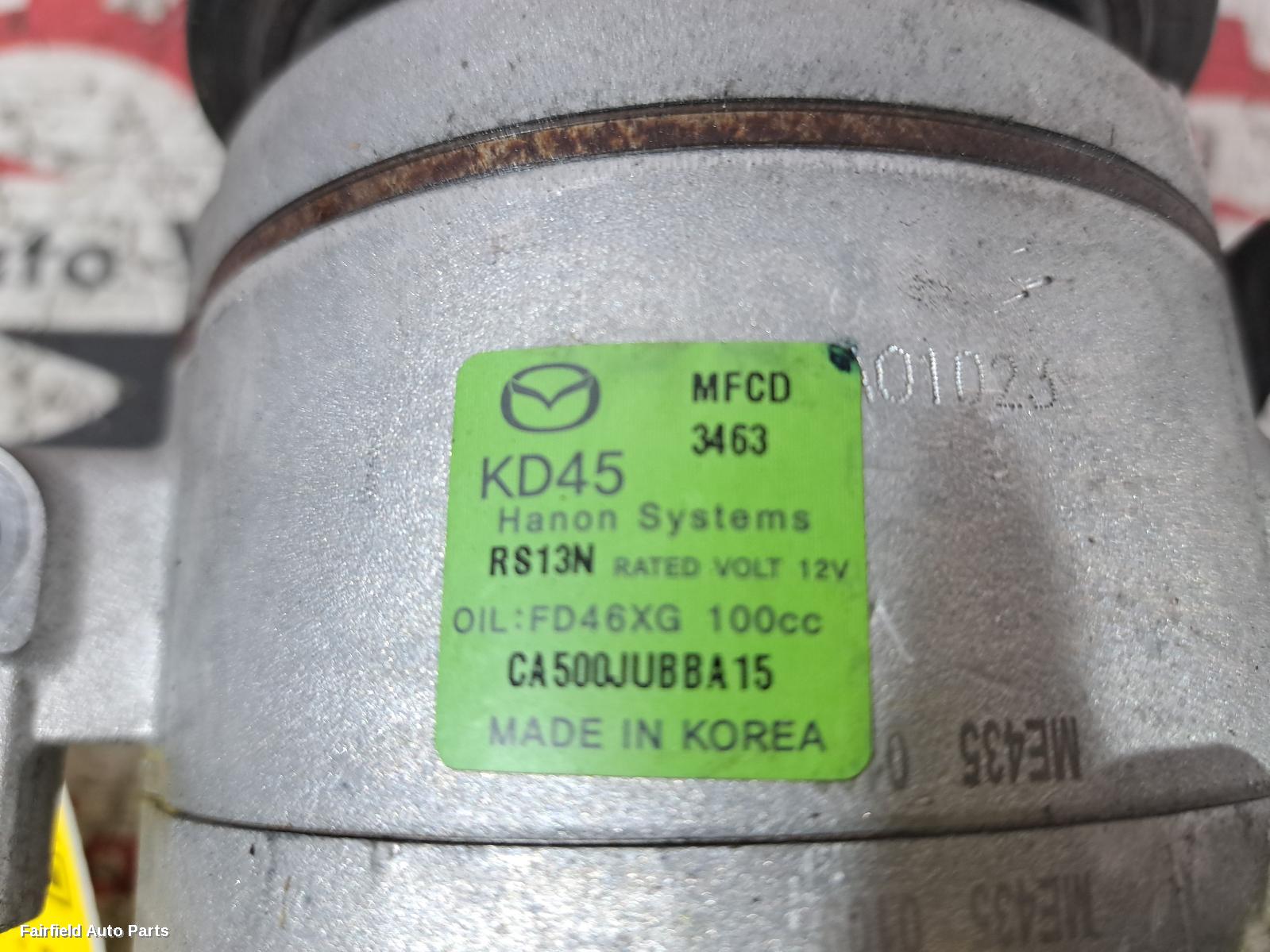 2017 Mazda 3 A C Compressor