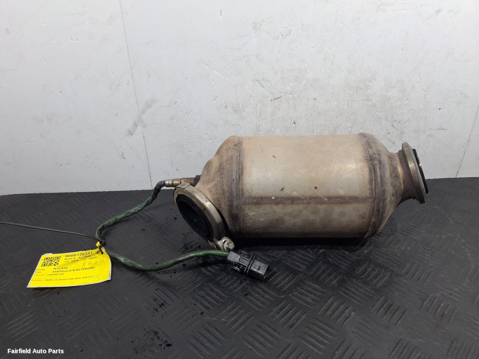 2009-2011 Mercedes M Class Particulate Filter Dpf