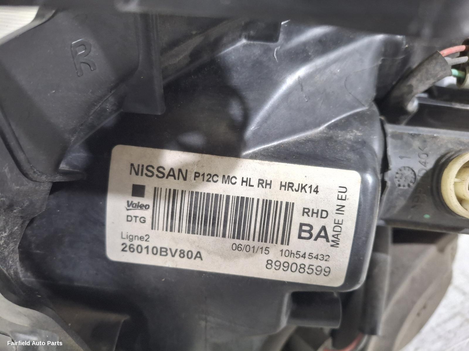 2015-2019 Nissan Juke Right Headlamp