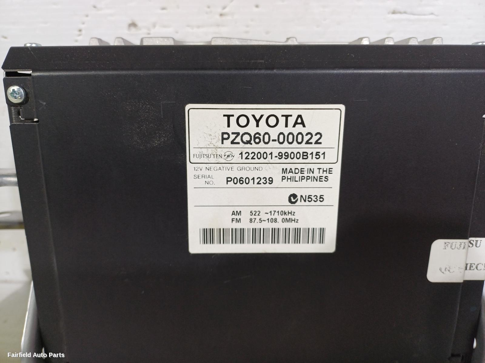 2007-2013 Toyota Corolla Radio Cd Dvd Sat Tv
