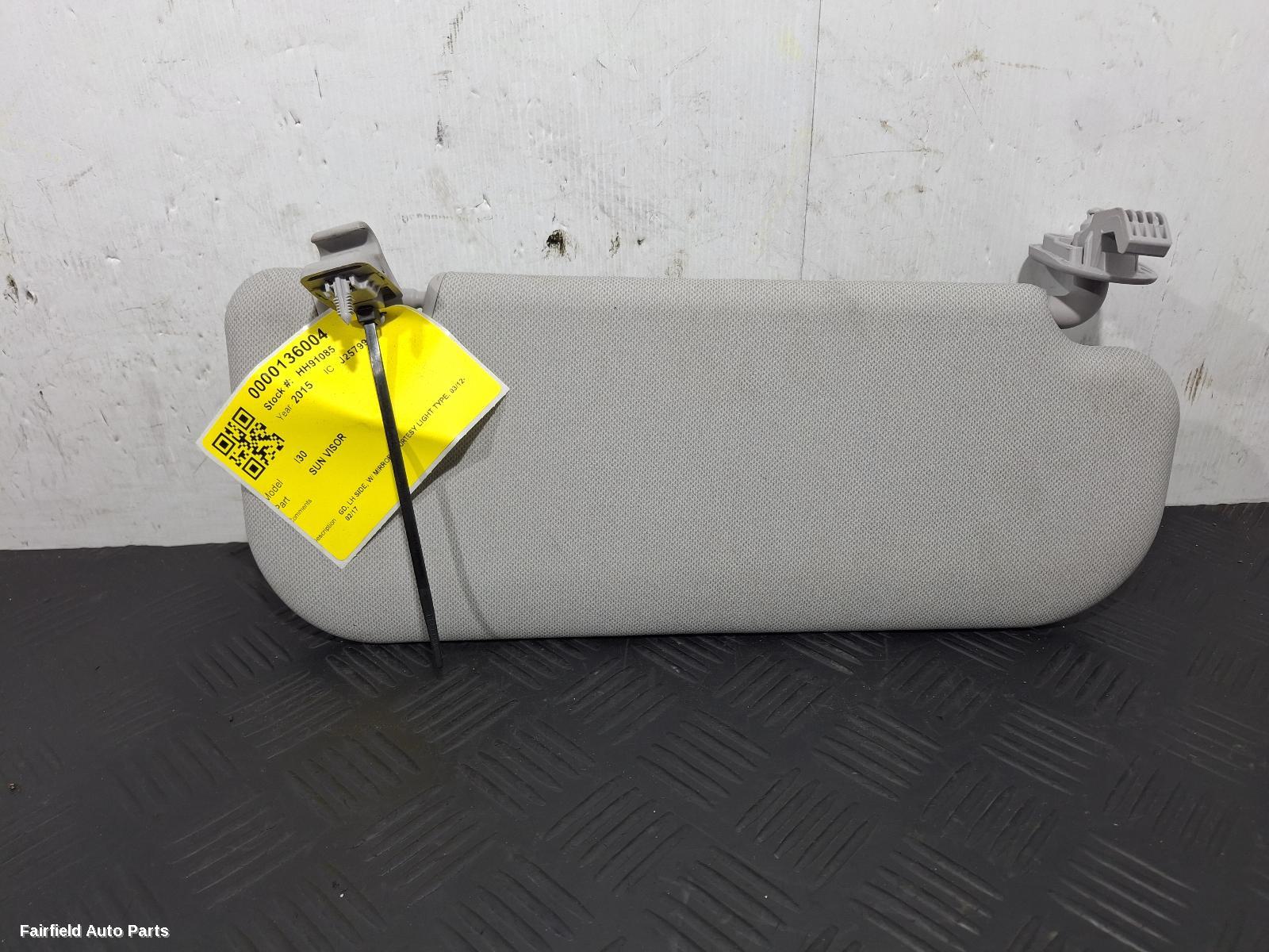 2012-2017 Hyundai I30 Sunvisor