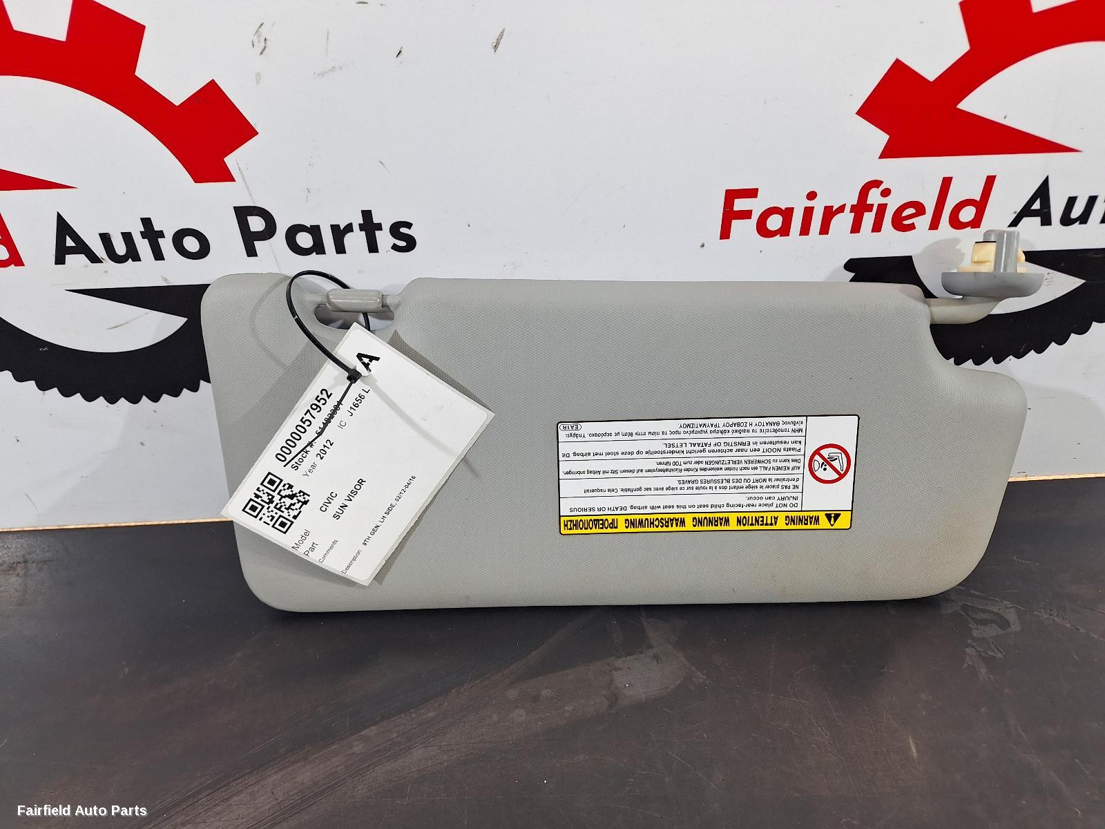 2012-2016 Honda Civic Sunvisor