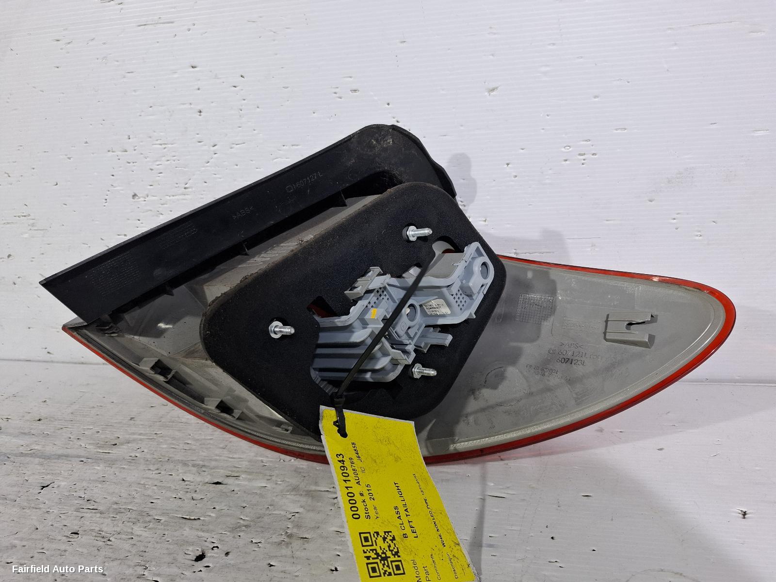 2011-2015 Mercedes B Class Left Taillight