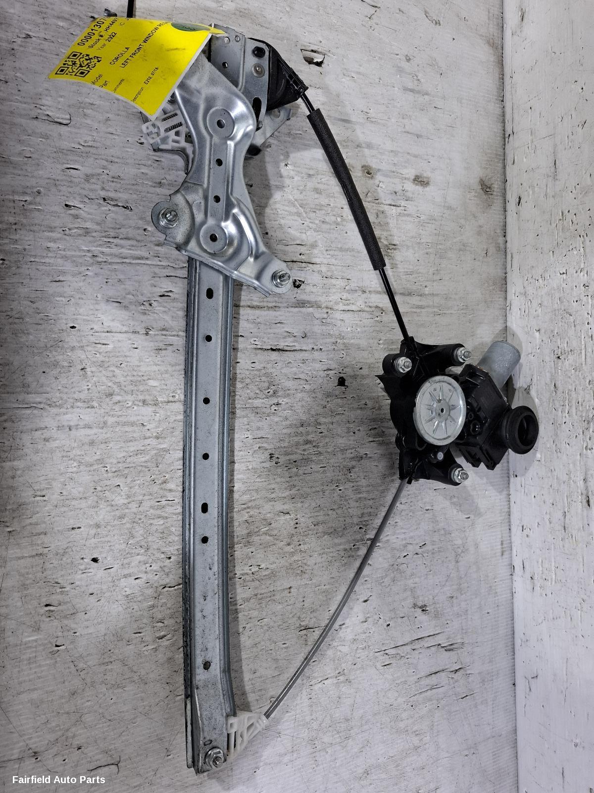 2018-2026 Toyota Corolla Left Front Window Reg Motor