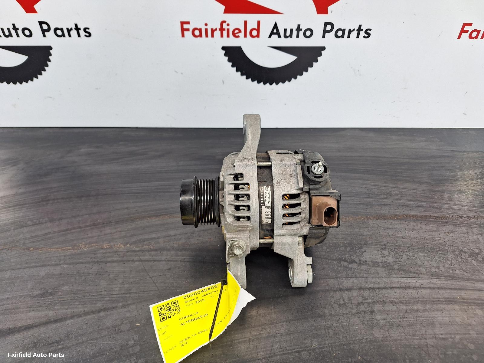 2015-2018 Toyota Corolla Alternator