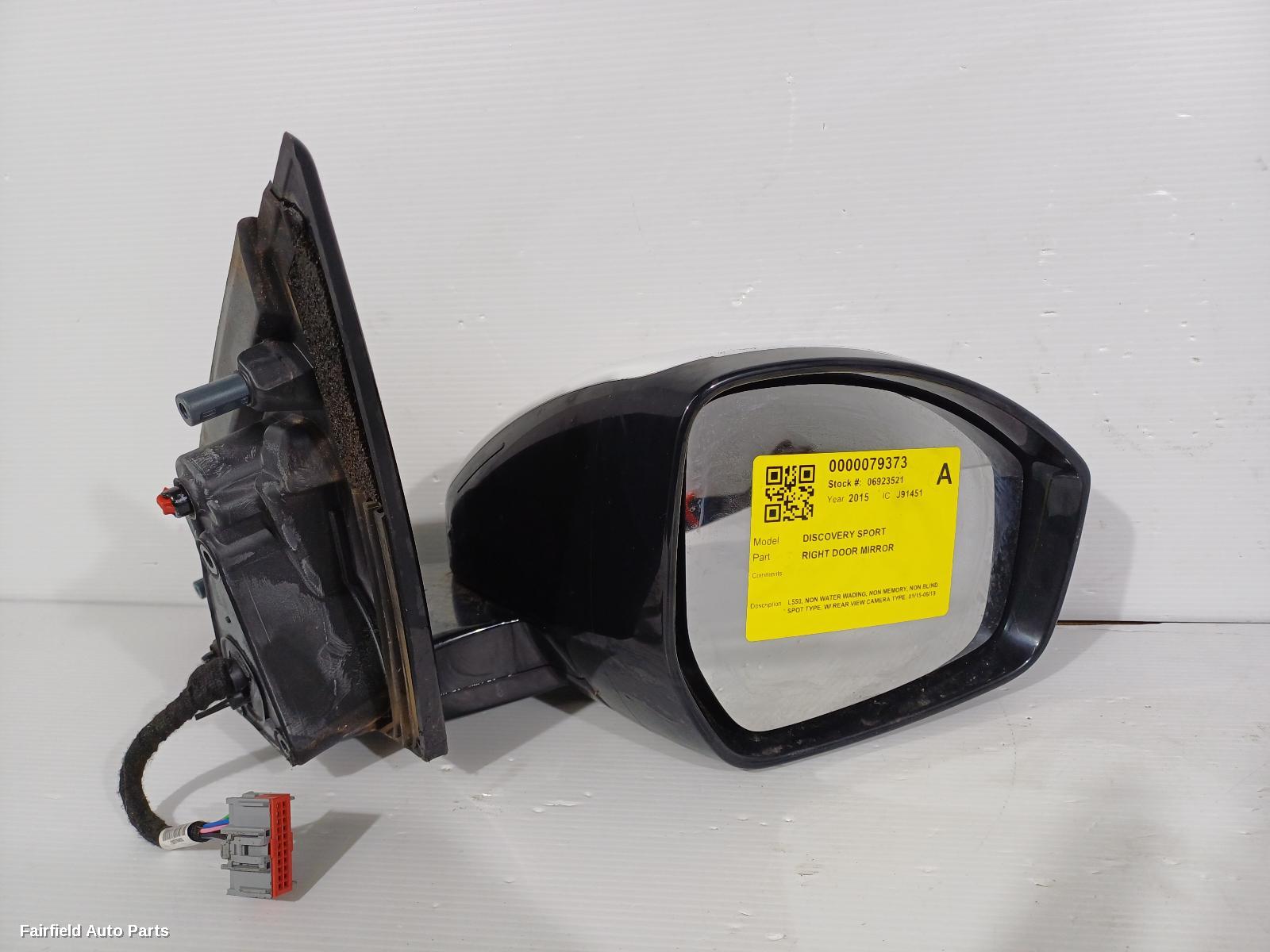 2015-2019 Land Rover Discovery Sport Right Door Mirror