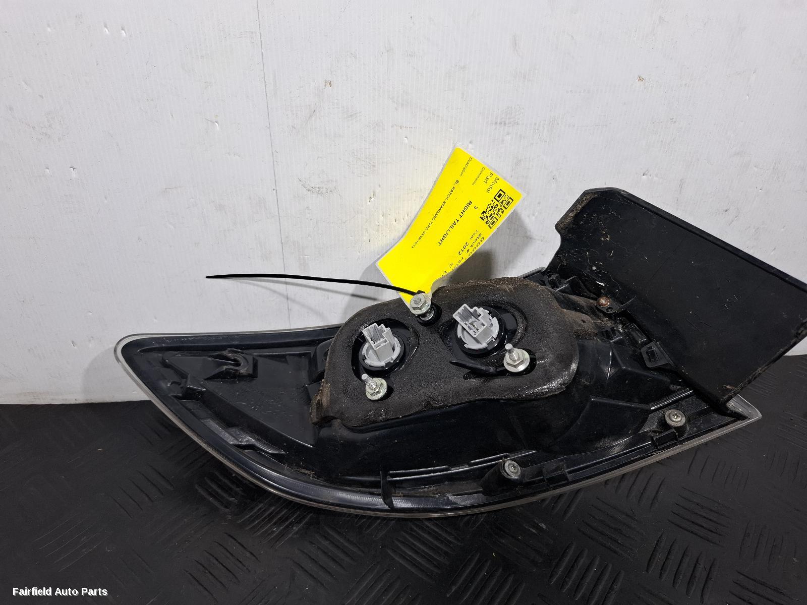 2009-2013 Mazda 3 Right Taillight
