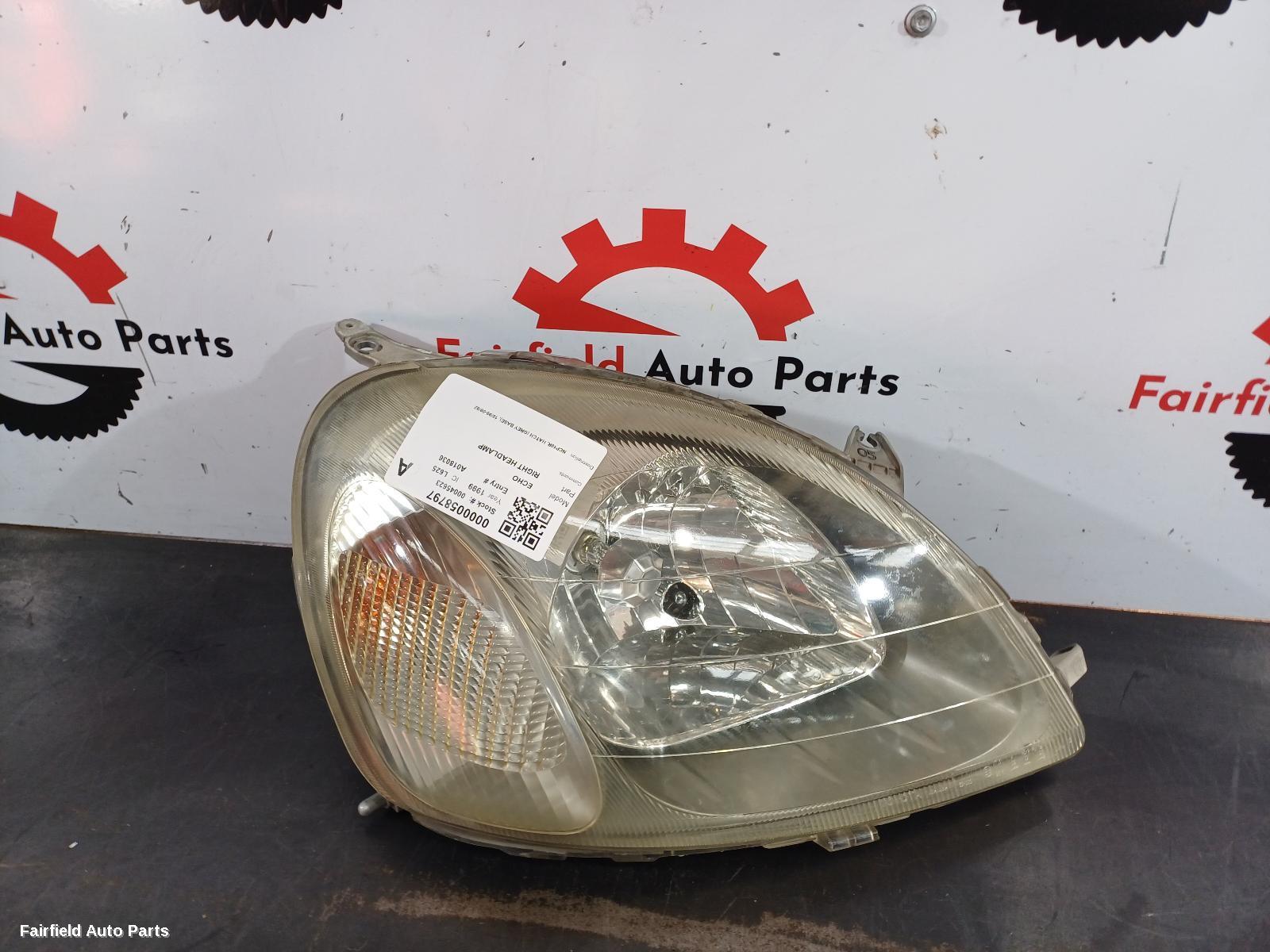 1999-2002 Toyota Echo Right Headlamp