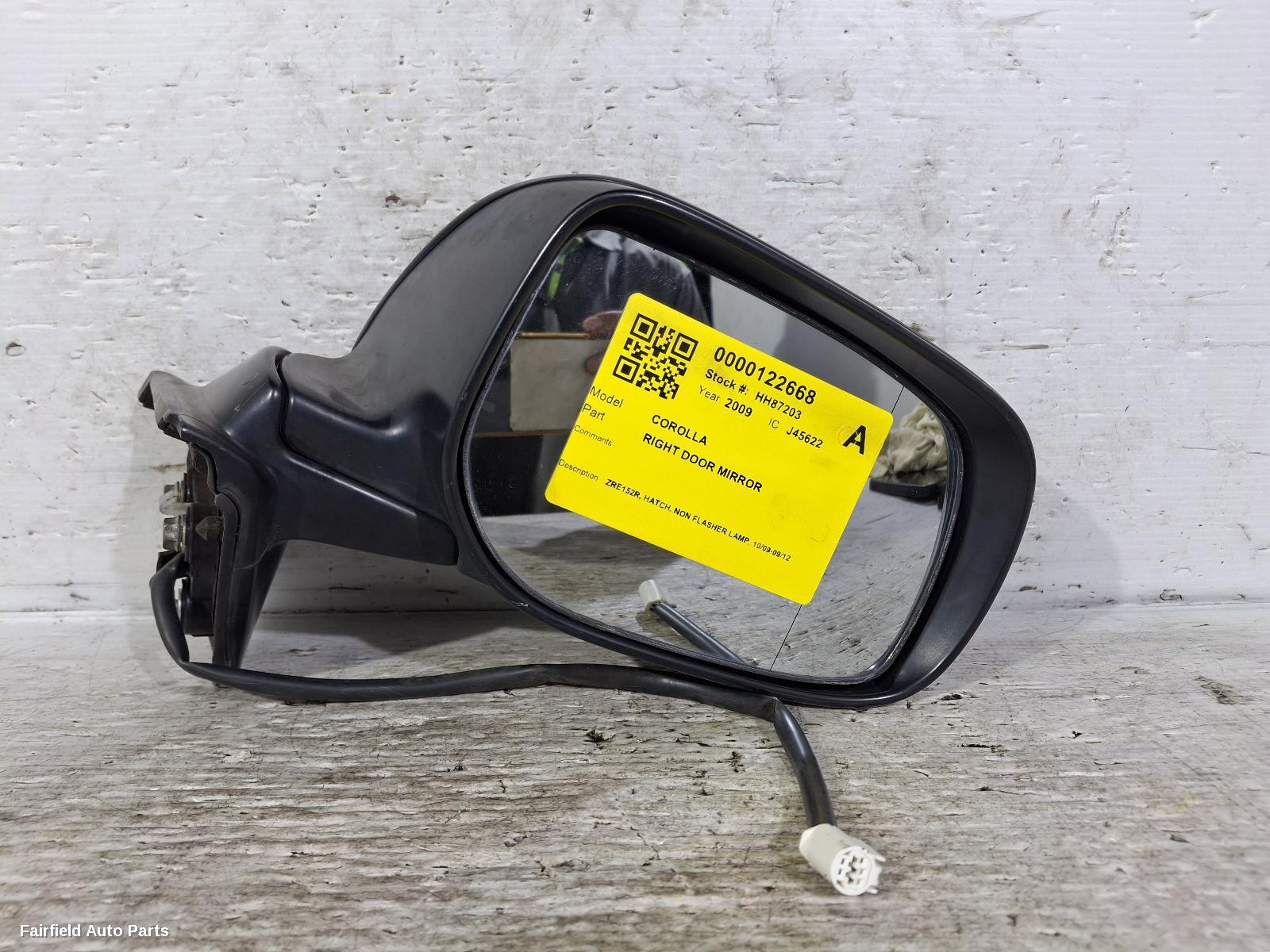 2009-2012 Toyota Corolla Right Door Mirror