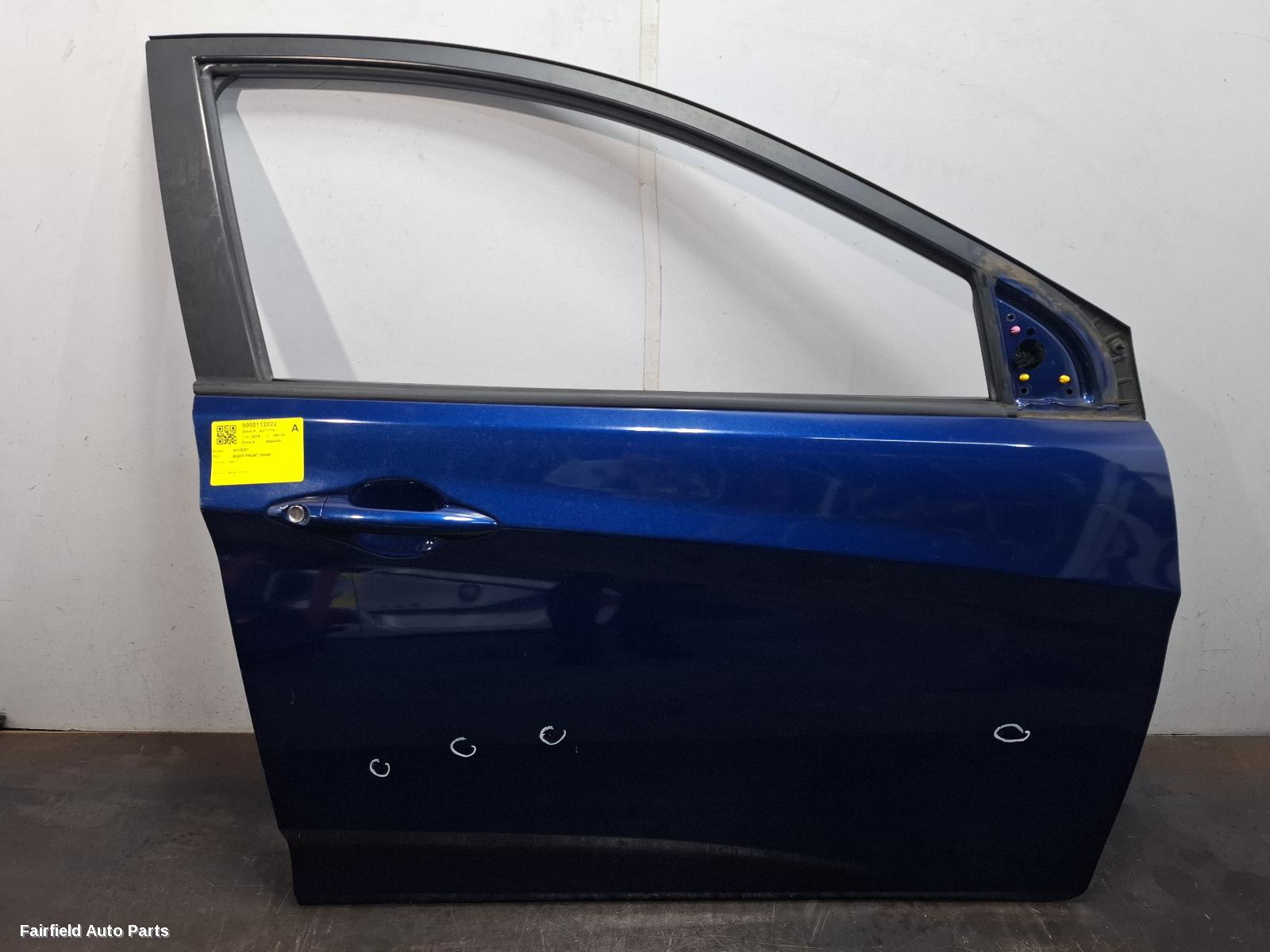 2011-2019 Hyundai Accent Right Front Door