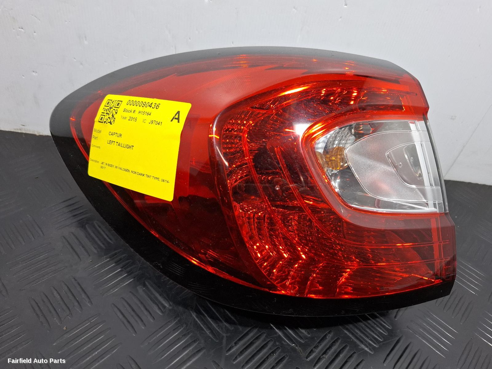 2014-2017 Renault Captur Left Taillight
