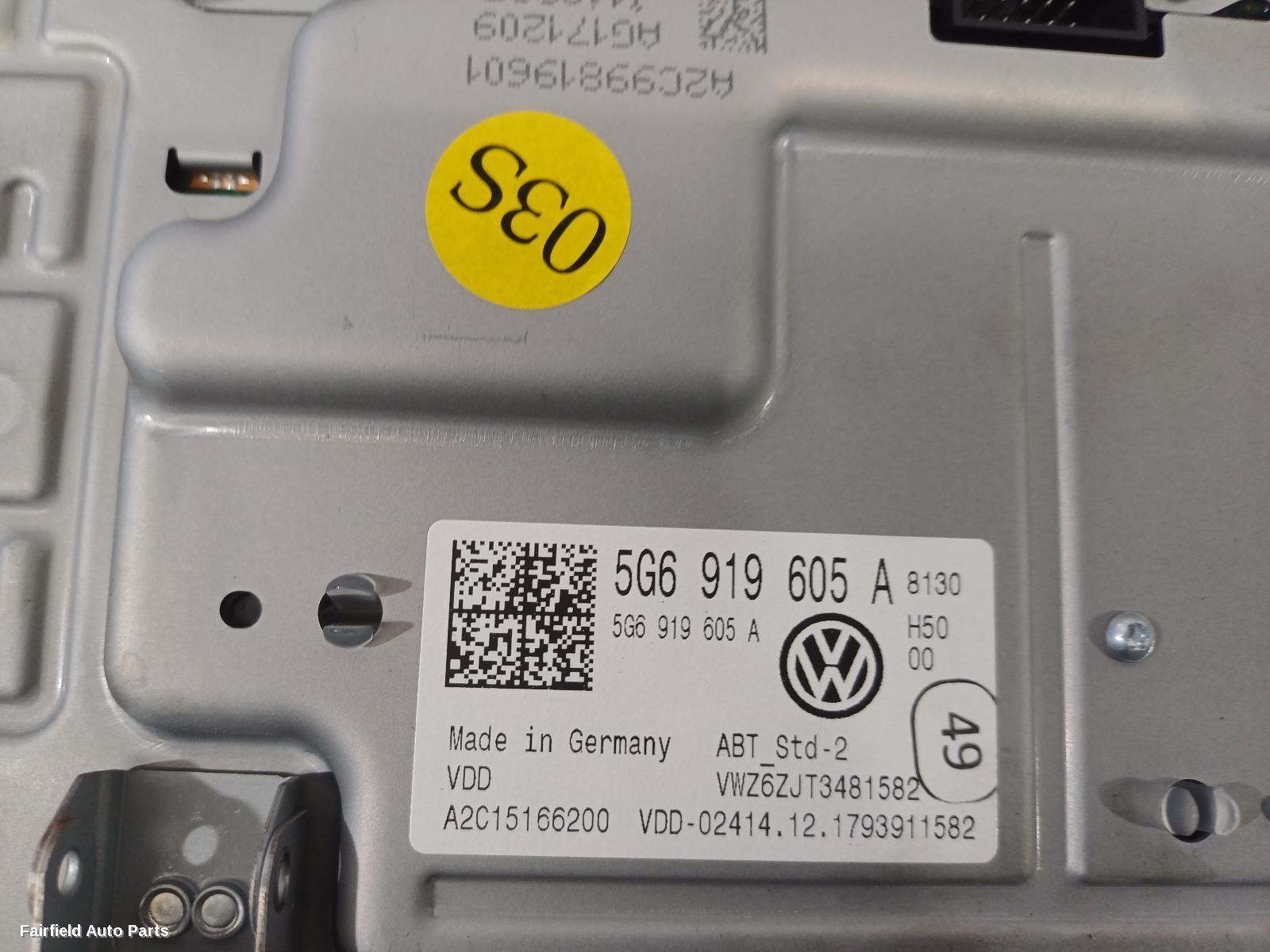 2017-2020 Volkswagen Golf Radio Cd Dvd Sat Tv