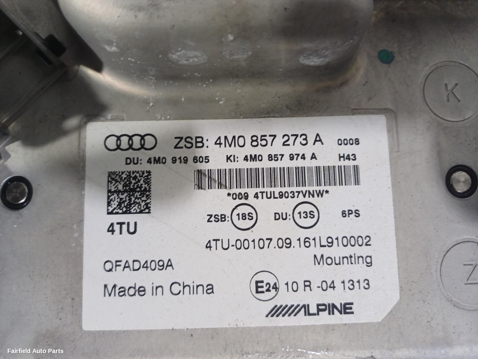 2015-2020 Audi Q7 Radio Cd Dvd Sat Tv