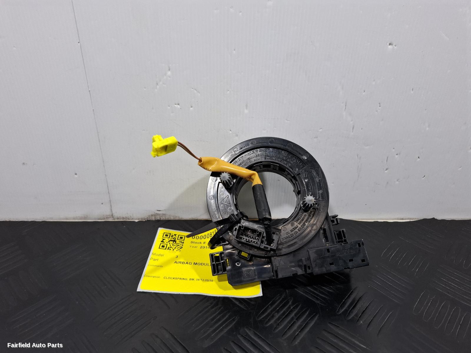 2013-2016 Mazda 3 Airbag Module Sensor