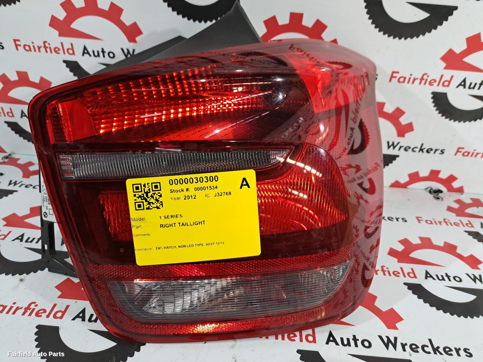 2007-2013 Bmw 1 Series Right Taillight