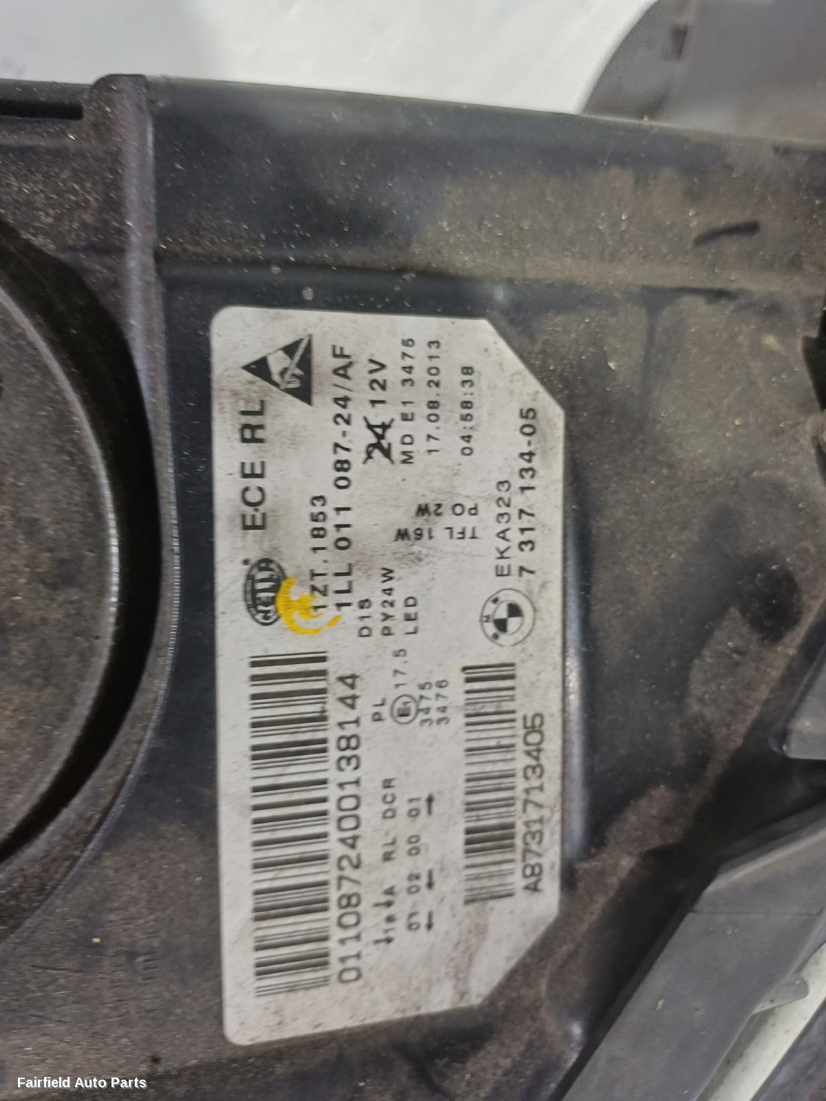 2013-2017 Bmw 5 Series Right Headlamp