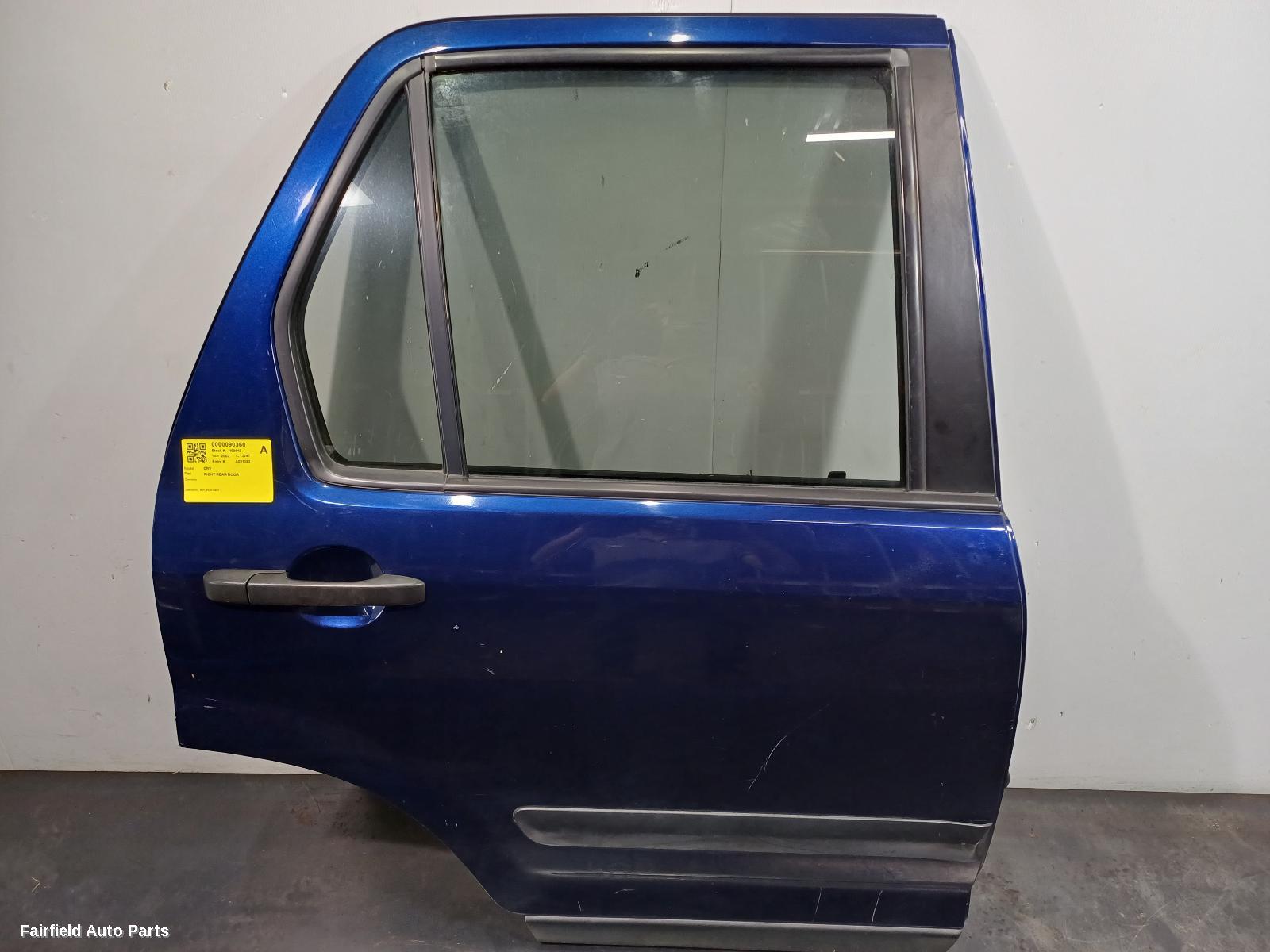 2001-2007 Honda Crv Right Rear Door Sliding